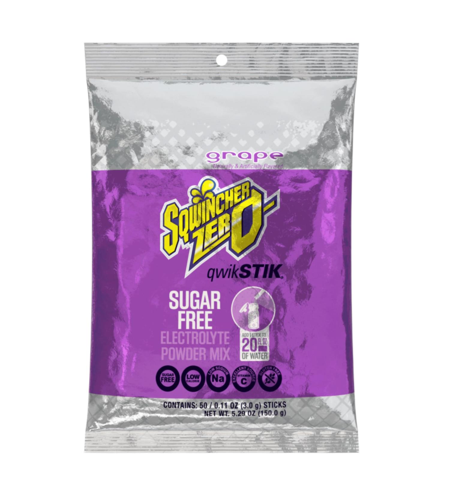 Buy Single Serve Qwik Stik Zero Grape 50 Sticks/Bag | Low-Calorie Drink Mix | International Shipping - Buy Online on GoSupps.com