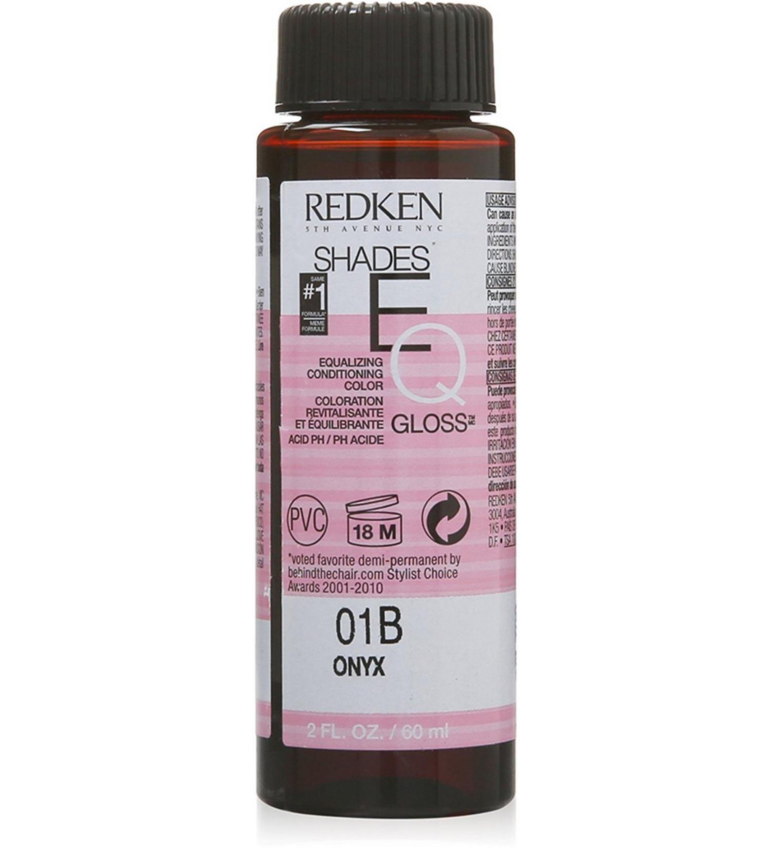 Shades EQ Color Gloss 01B Onyx Redken 2 oz Hair Color For Women