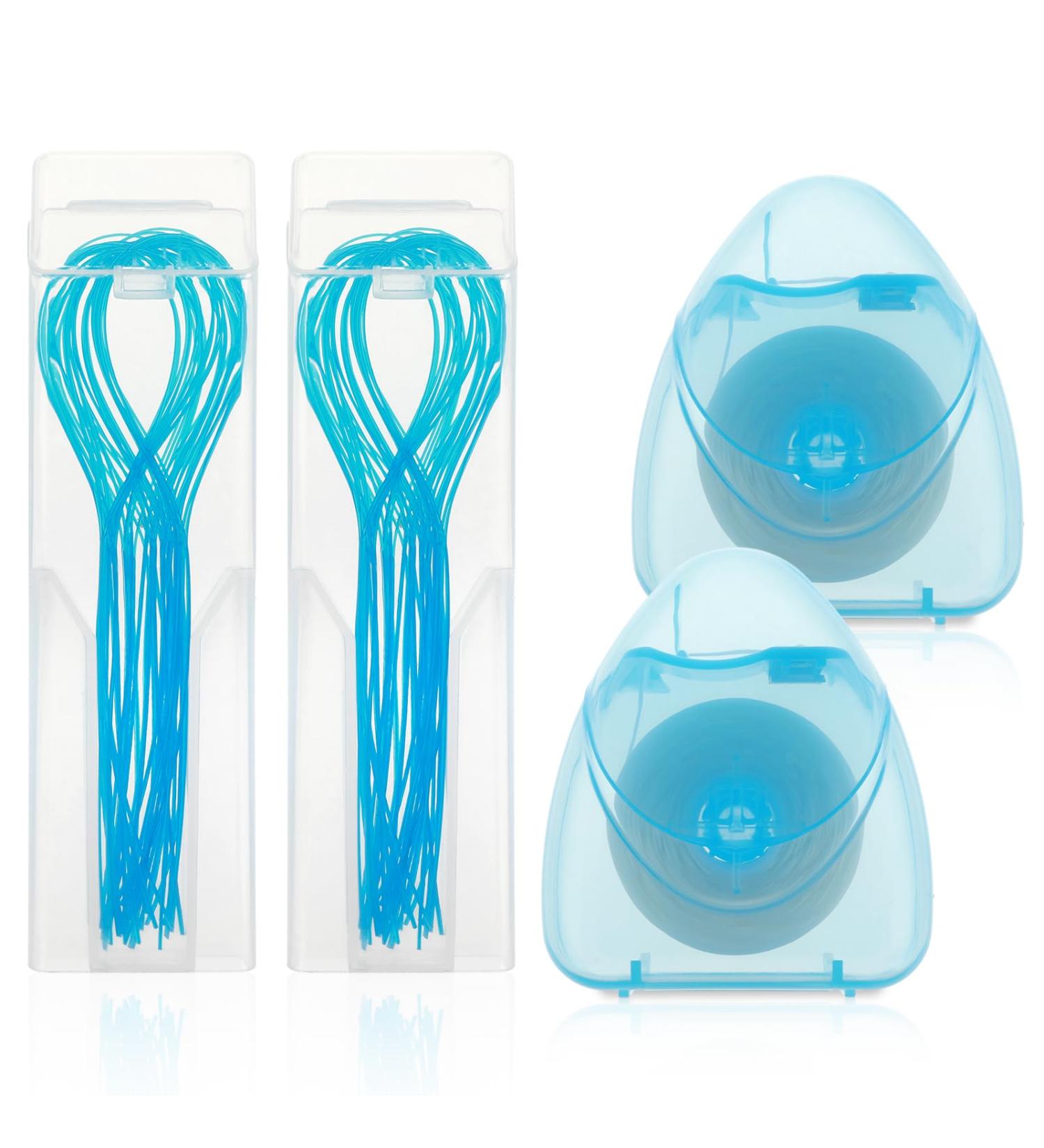 Deep Cleaning Dental Floss Set for Bridges & Implants | 2-Pack 164ft Oral Care - Tooth Floss Thoroughbred - Buy Online on GoSupps.com