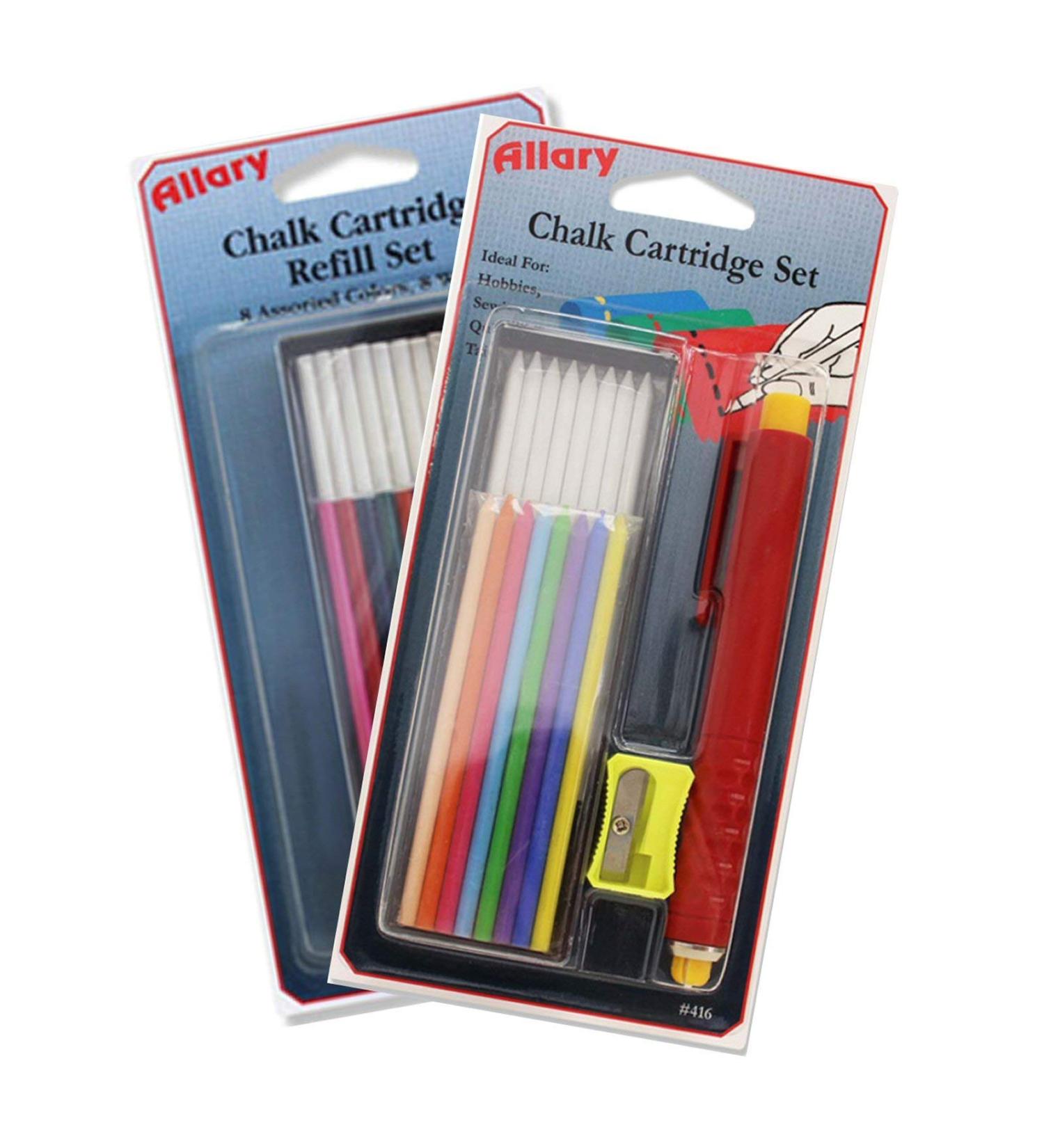 Allary Sewing Chalk Pen and Refill Bundle for Marking Fabric and Patterns