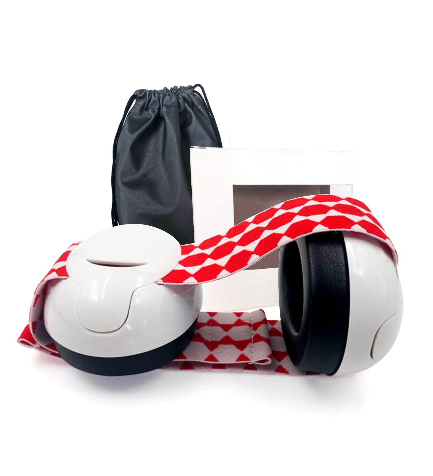 FROLIKA Baby Ear Defenders - Red & White Infant Ear Protection Earmuffs for Noise Reduction - Buy Online on GoSupps.com