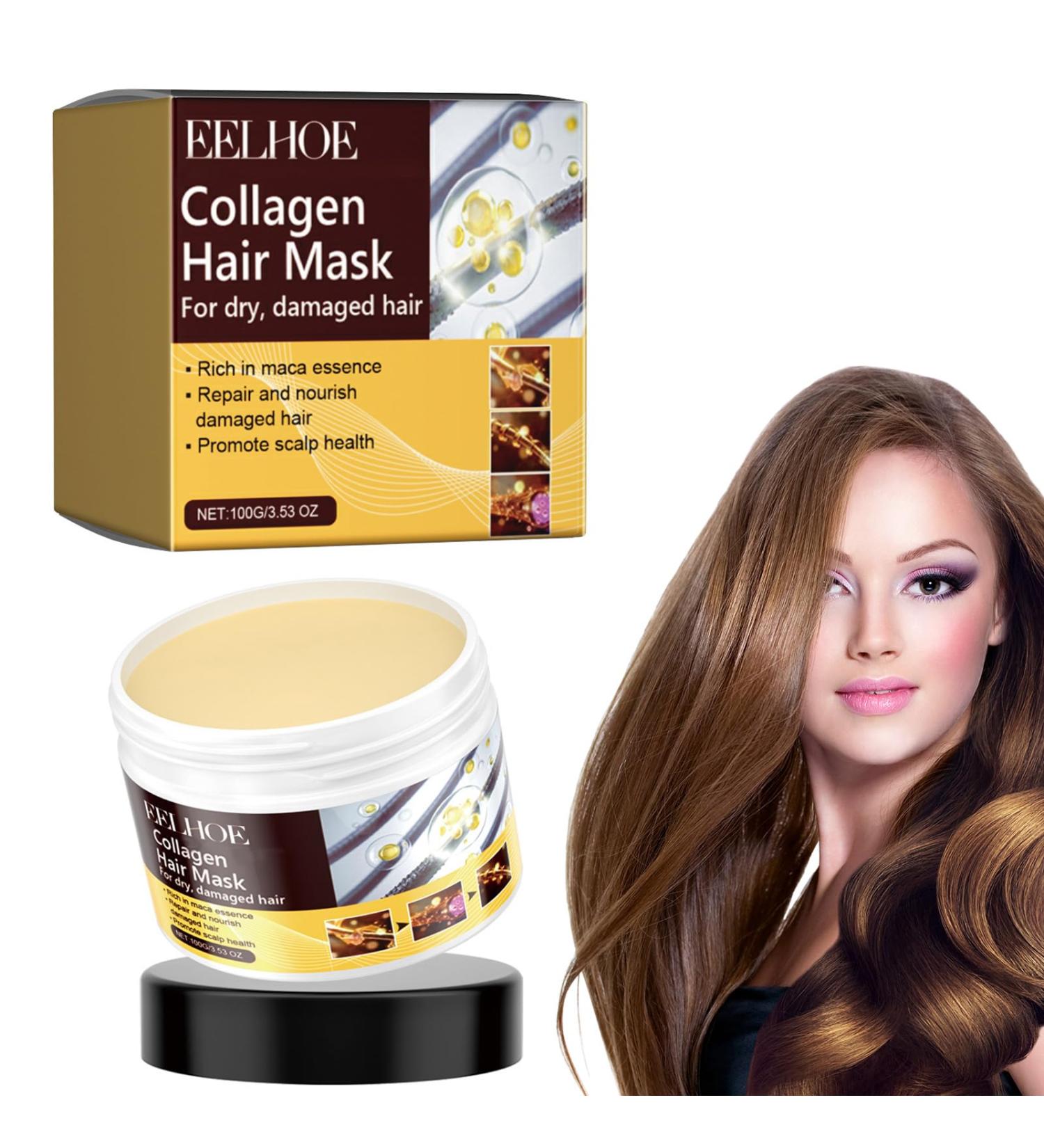 FunnAura Argan Oil Collagen Hair Deep Repair Collagen Mask for Dry Damaged Hair all Types - Buy Online on GoSupps.com