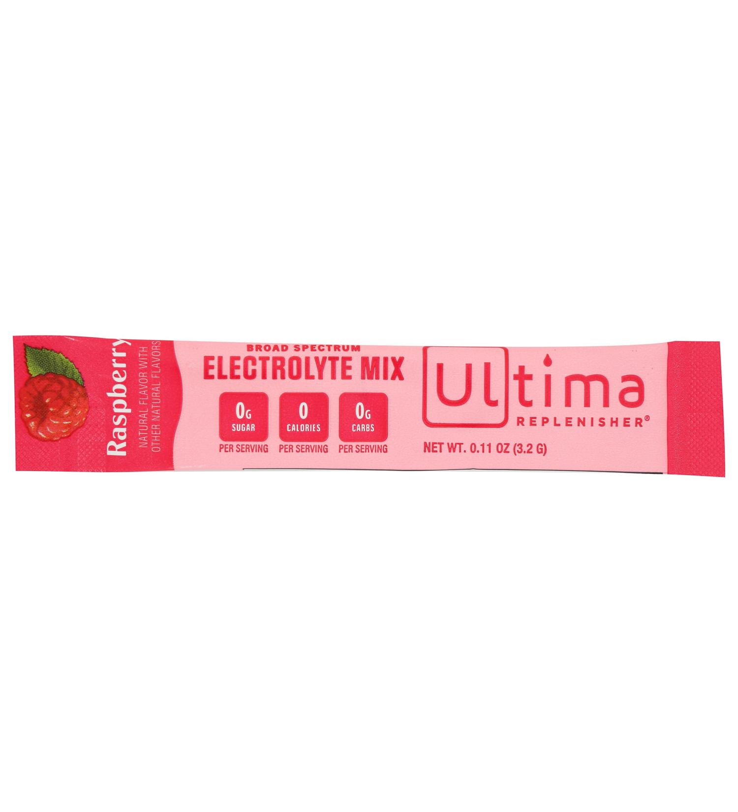 Buy Ultima Replenisher Raspberry Electrolyte Drink Mix 0.11 OZ - Electrolyte Powder for Hydration | Fast International Shipping - Buy Online on GoSupps.com