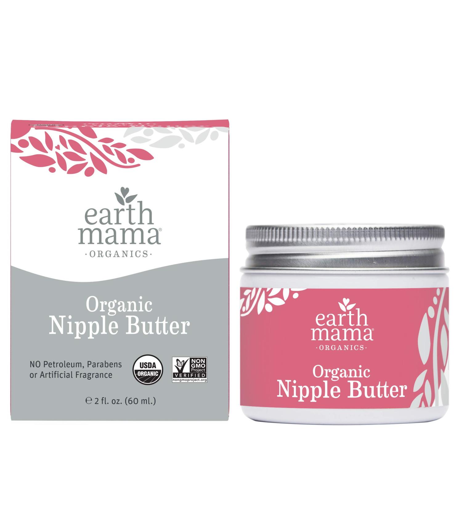 Earth Mama Organic Nipple Butter - 2 oz | Breastfeeding & Dry Skin Relief - Buy Online on GoSupps.com