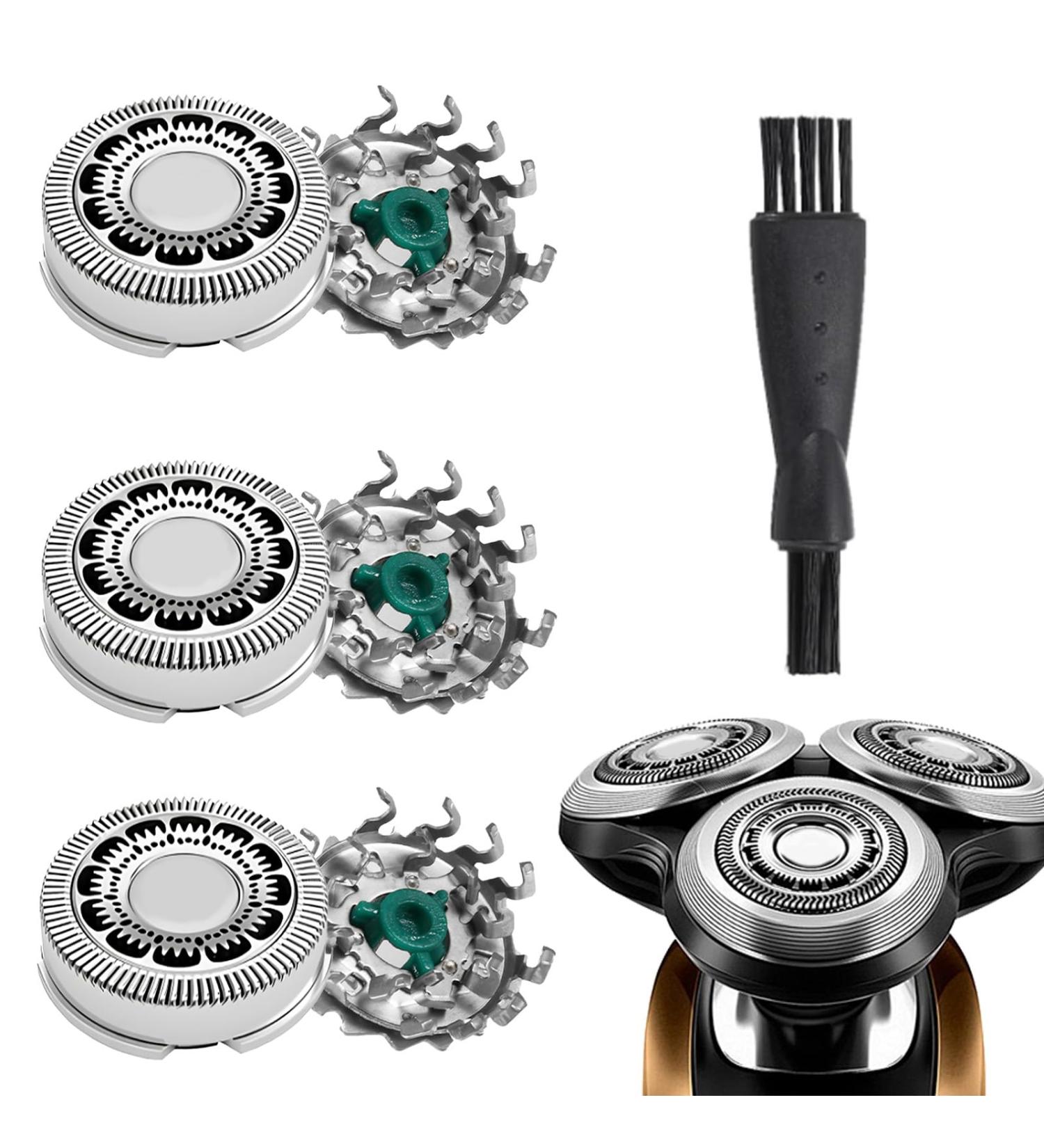 SH90/72 Replacement Heads for Philips Series 9000 & 8000 Razors - 3 Pack with Cleaning Brush | Wet/Dry Razor Accessories - Buy Online on GoSupps.com
