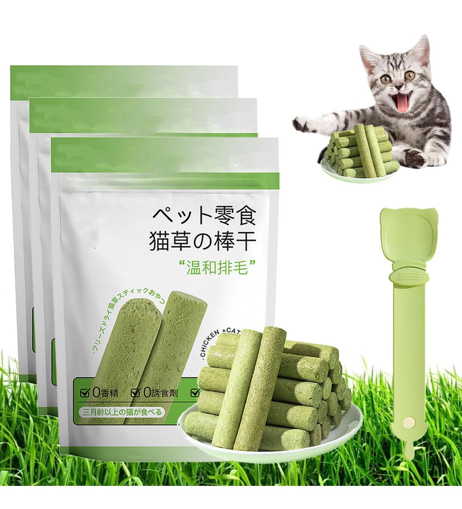 Cat Grass Teething Stick Cat Grass Teething Stick Hairballs Cat Grass Teething Sticks for Indoor Cats Cat Teeth Cleaning Cat Grass Stick for Cadental Care Increase Appetite (18pcs) - Buy Online on GoSupps.com