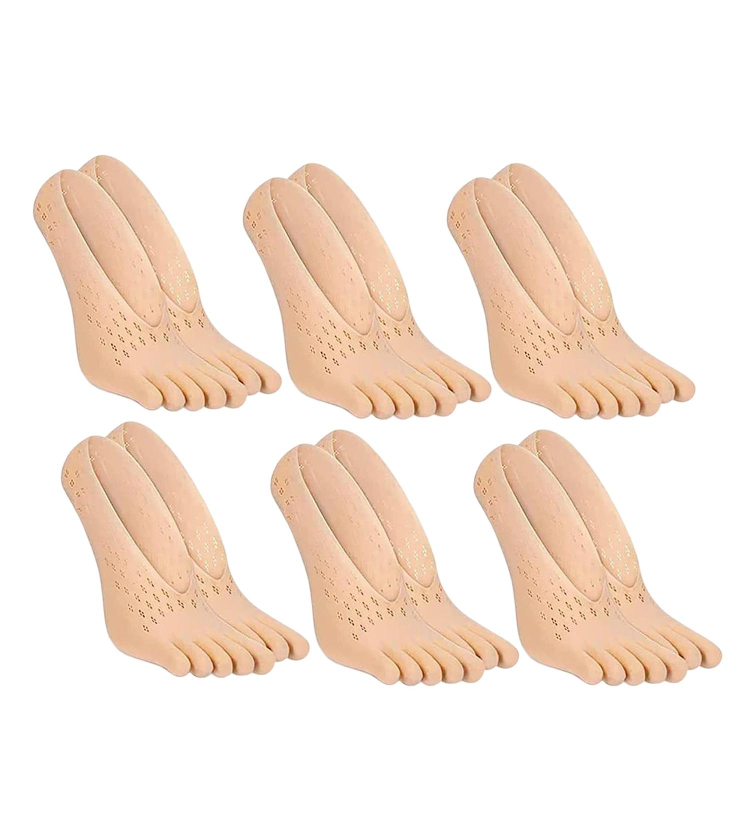2023 Ergoic Anti-Bunions Health Socks - 5 Pairs - Toe Alignment for Bunions - Apricot - Buy Online on GoSupps.com