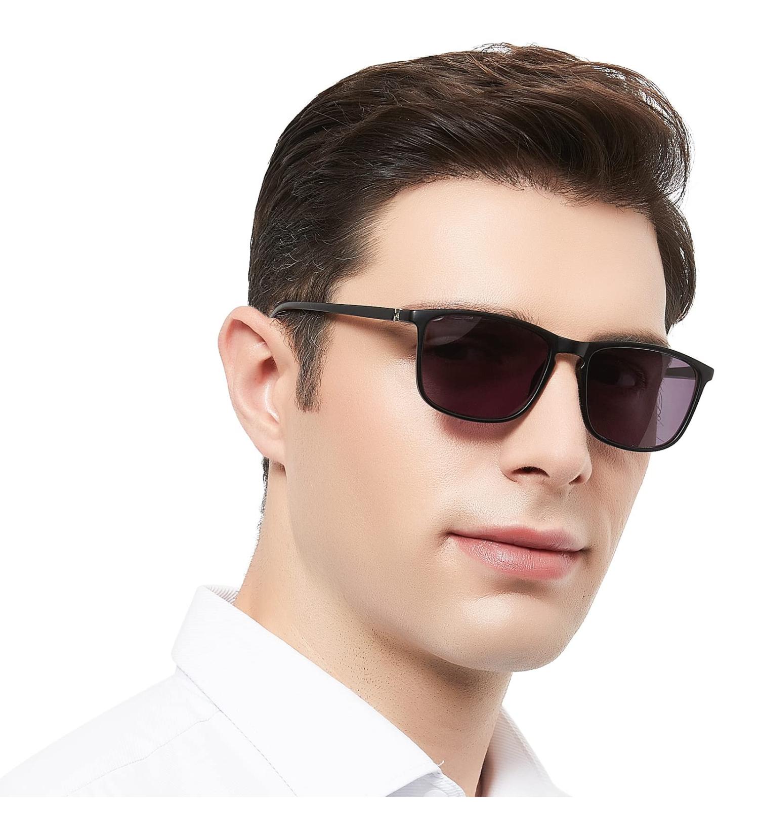 OCCI CHIARI Retro Oversized Reading Sunglasses Men | Stylish Full Lens Sun Readers 1.0 - 3.5 | Black 1.25 - International Shipping Available - Buy Online on GoSupps.com