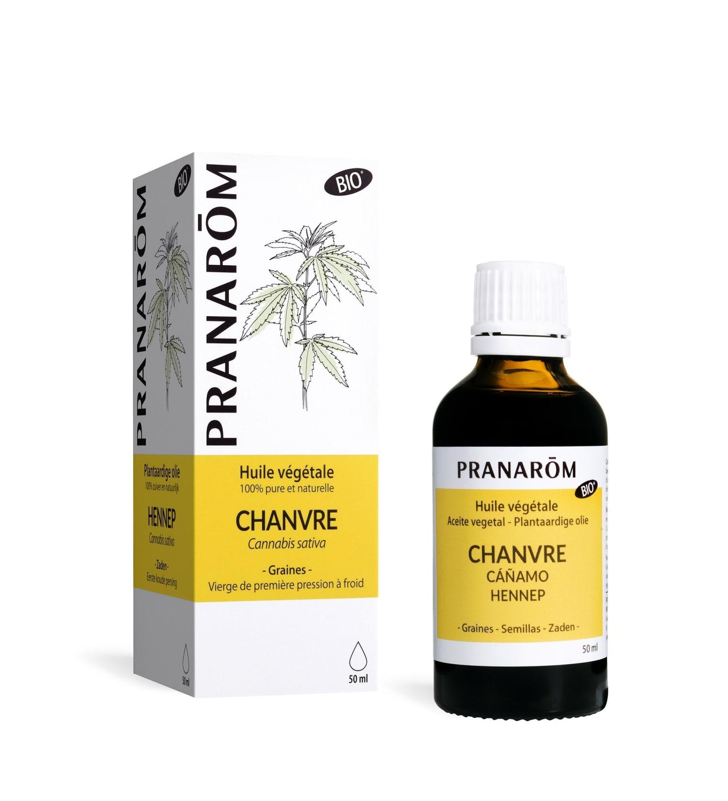 Pranar m Huile V g tale de Chanvre Bio (Eco) Naturellement Nourrissante 50 ml 50 ml (Lot de 1) Chanvre
