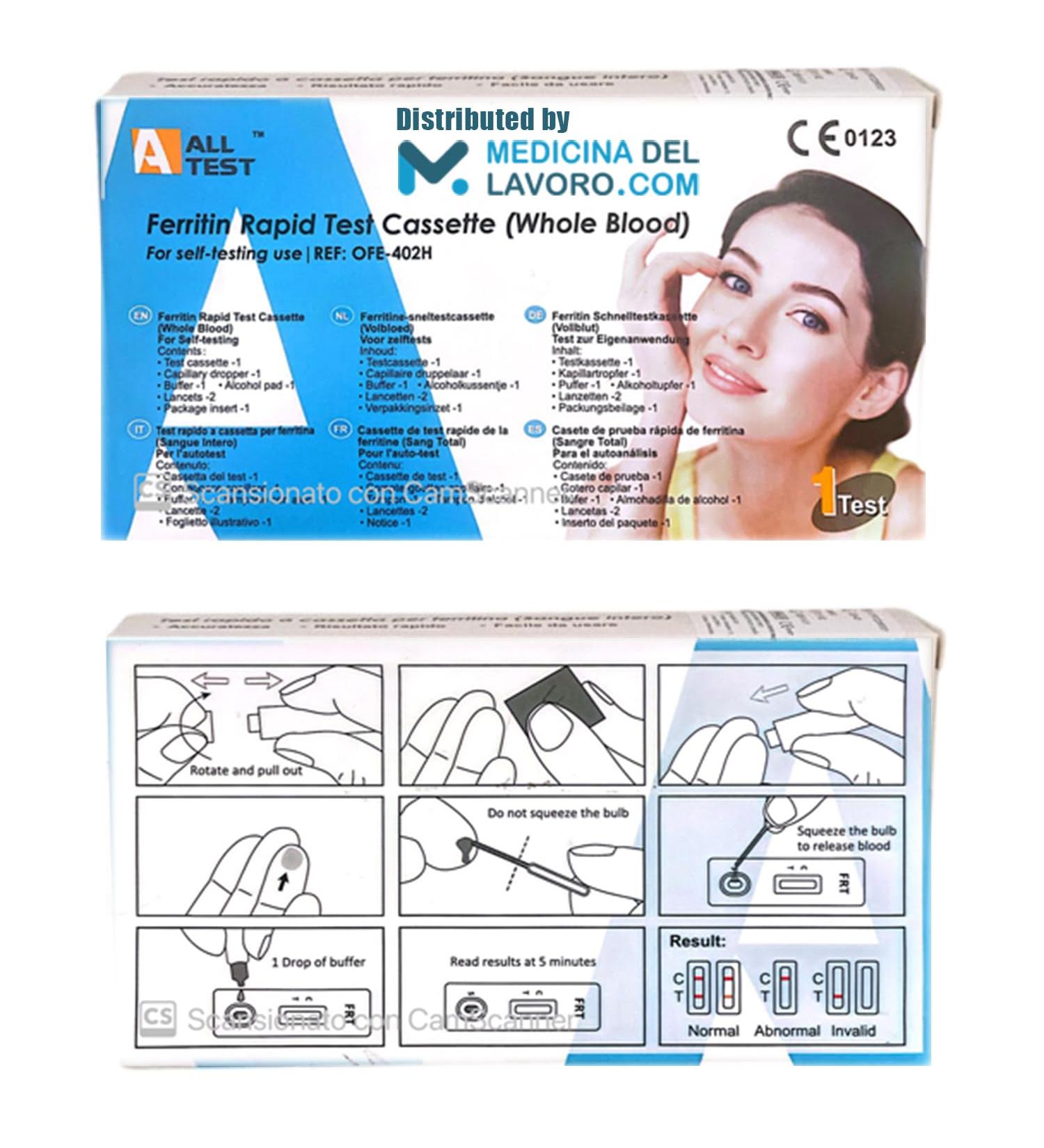 Fast Iron Test & Ferritin Home Test | 97% Accurate - MedicinadellAvoro.com - Buy Online on GoSupps.com