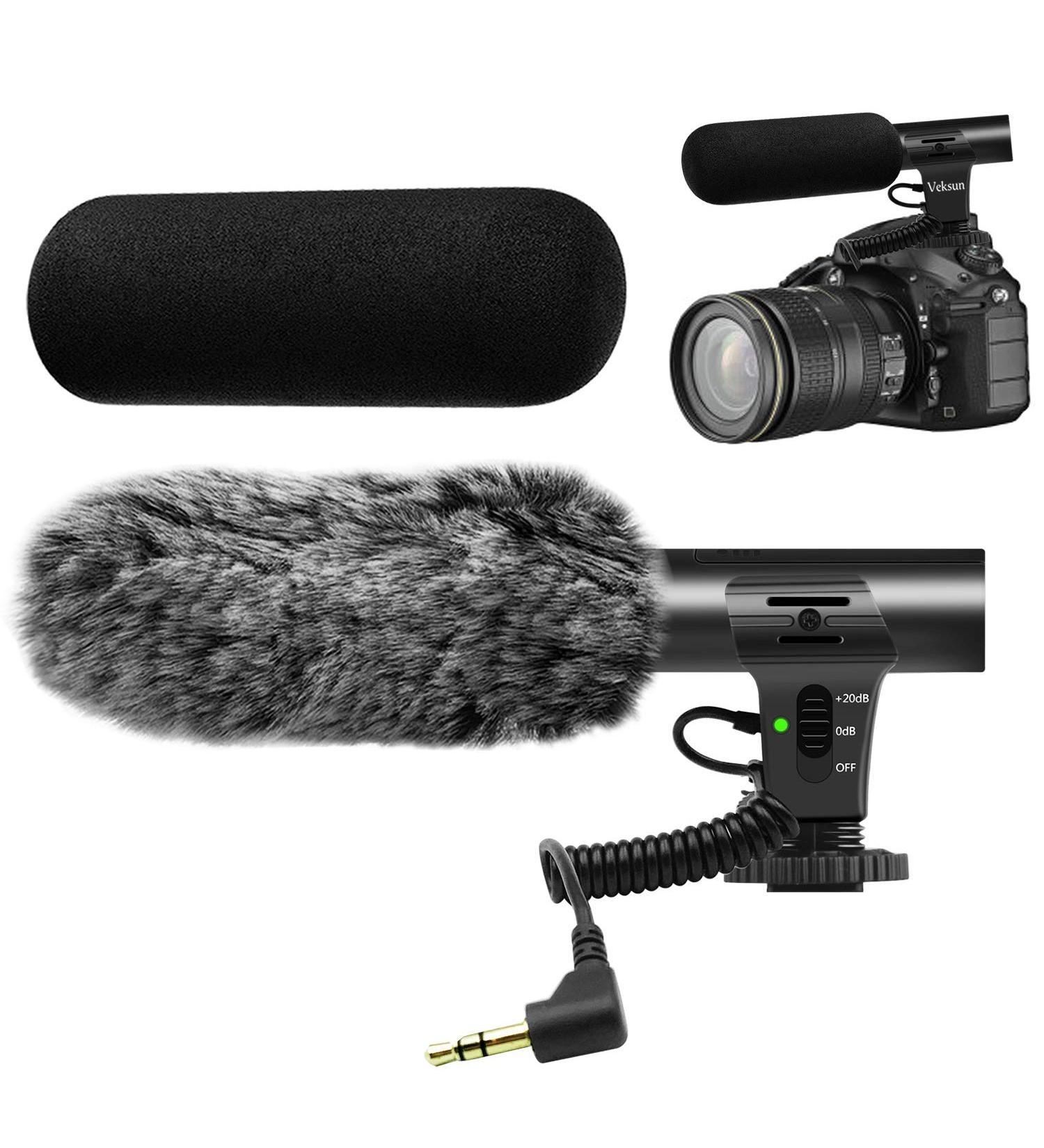 Tikysky M-1 Camera Microphone | Shotgun Mic for DSLR Interviews | Compatible with Canon, Nikon, Sony, Fuji | Includes Windscreen | 3.5mm Jack - Buy Online on GoSupps.com