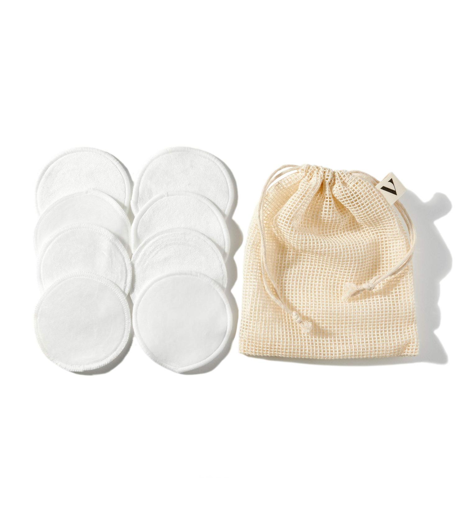 Velour Reusable Cotton Pads - Set of 8 Ultra-Soft Bamboo Rounds for Makeup Removal & Face Cleansing - Washable & Eco-Friendly - Buy Online on GoSupps.com