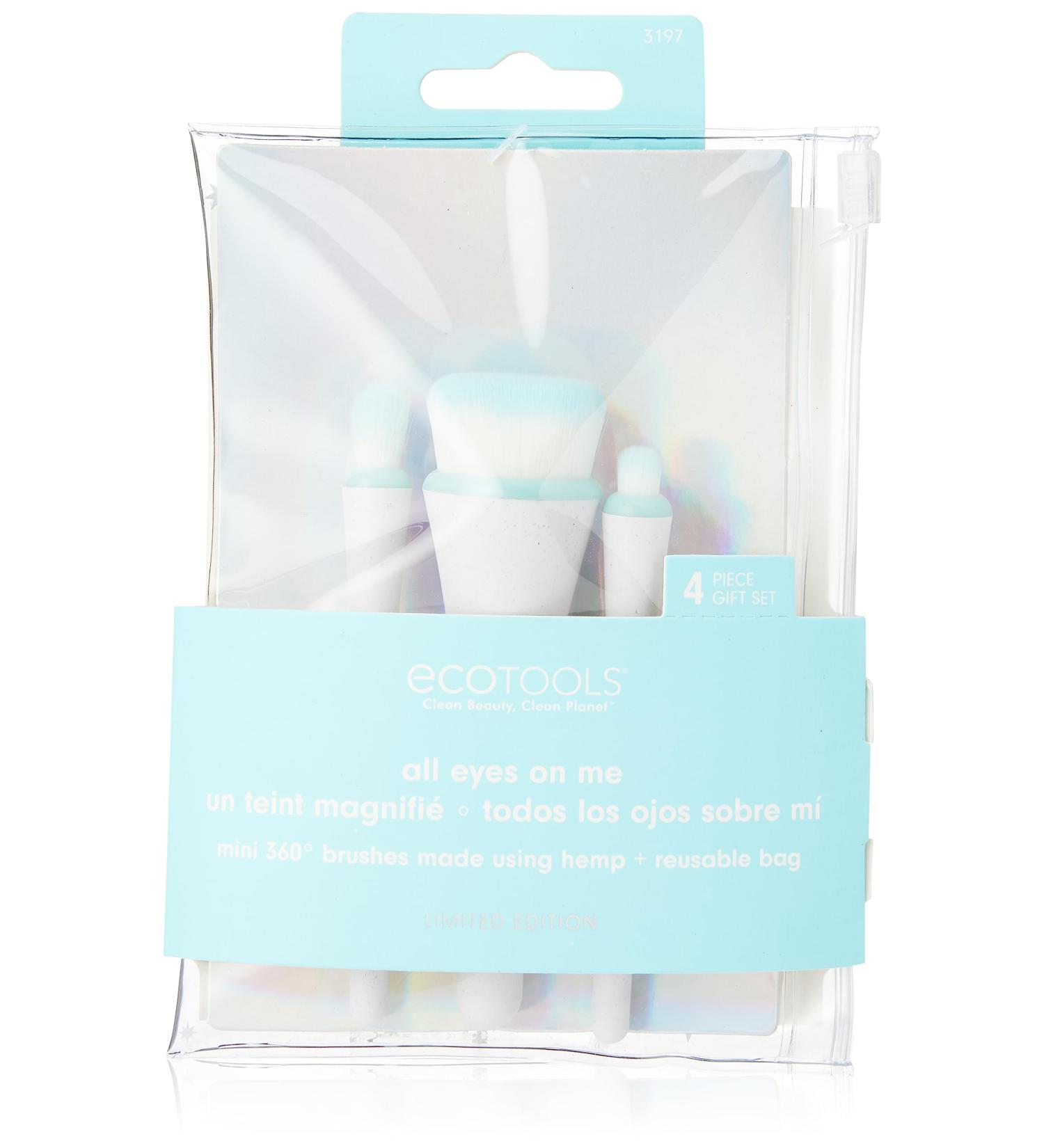 EcoTools Limited Edition All Eyes on Me Makeup Brush Holiday Kit Stocking Stuffer Premium Makeup Brushes Travel Sized Mini Brushes 5 Piece Gift Set - Buy Online on GoSupps.com
