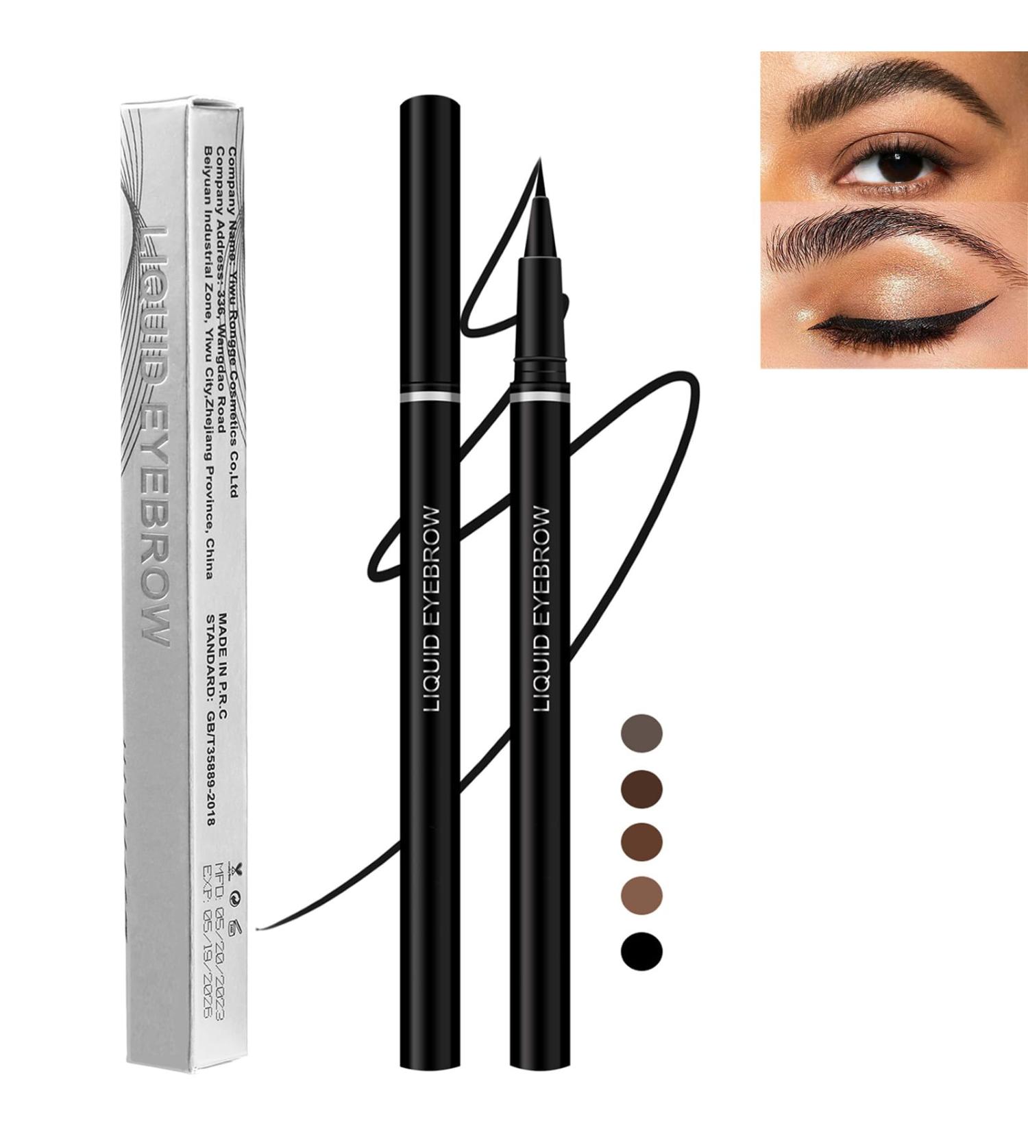 HOUSN 2 in 1 Eyebrow Pencil and Eyeliner Waterproof Eyebrow Pencil Waterproof Liquid Eyeliner Long Lasting Liquid Eyebrow Pencil Creates Natural Looking Eyebrows Effortlessly - Buy Online on GoSupps.com