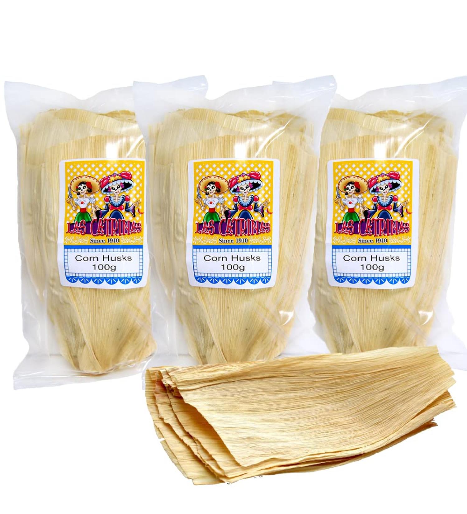 Totomoxtle Corn Husks 100g Approx.(Pack 3) / Authentic Mexican Dried Corn Husks for Tamales Dried Corn Leaves MexGrocer - Buy Online on GoSupps.com