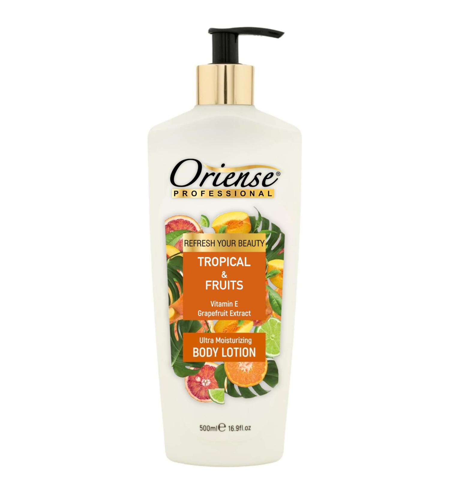 Tropical Fruits Body Lotion with Grapefruit Extract | Quick Absorb Hydration | Vitamin E & Glycerine | 16.9 fl oz - Buy Online on GoSupps.com