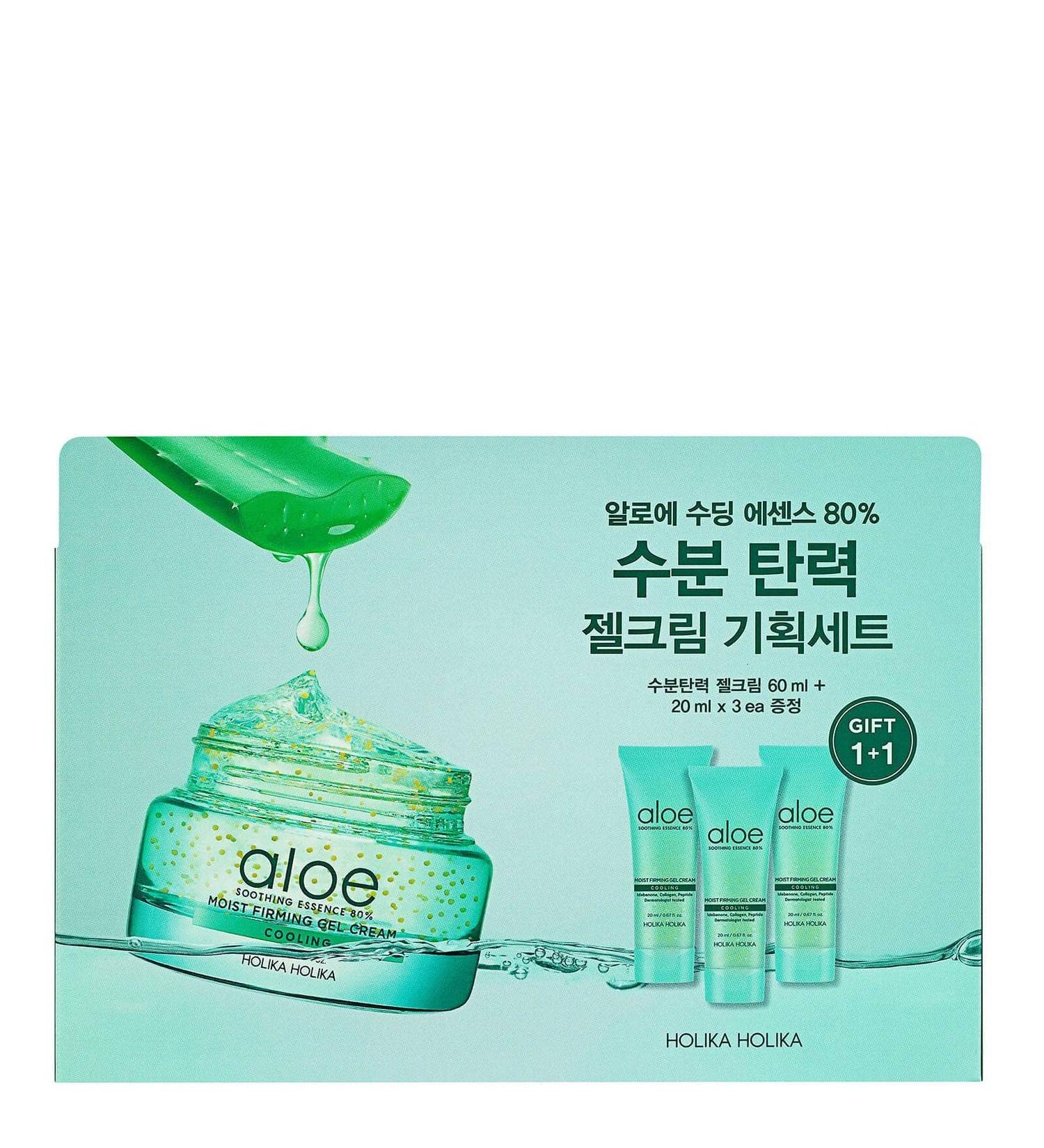 Holika Holika Aloe Soothing Essence 80% Moist Firming Gel Cream Set 100 ml