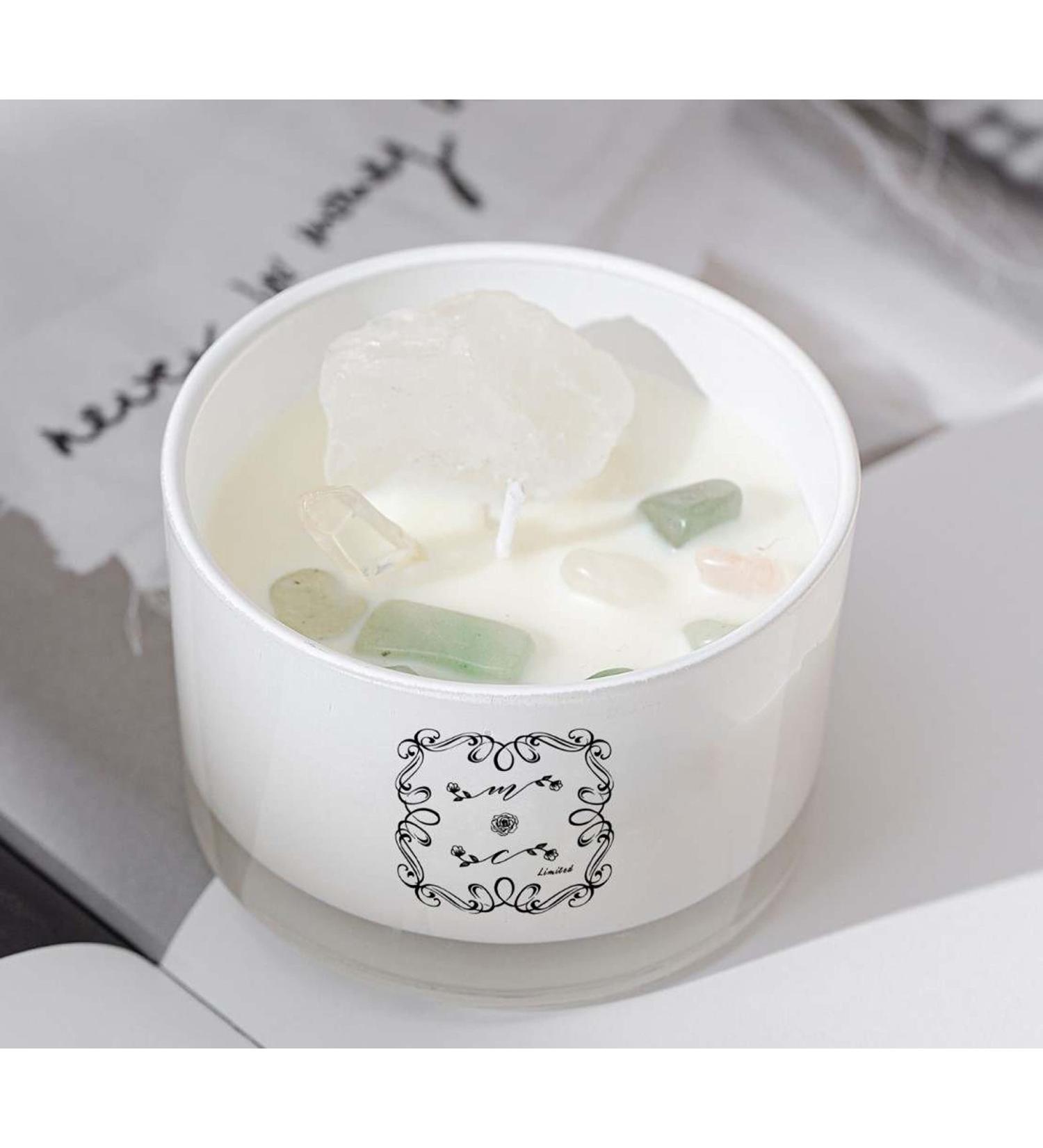 Aroma Therapy Crystal Candle (Gardenia)