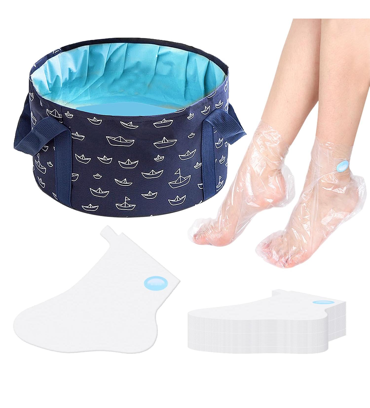 1 Navy Blue Foot Bath 1 Pack Foot Mask Foot Bath Foot Bath Foldable Foot Bath Foot Bucket - Buy Online on GoSupps.com