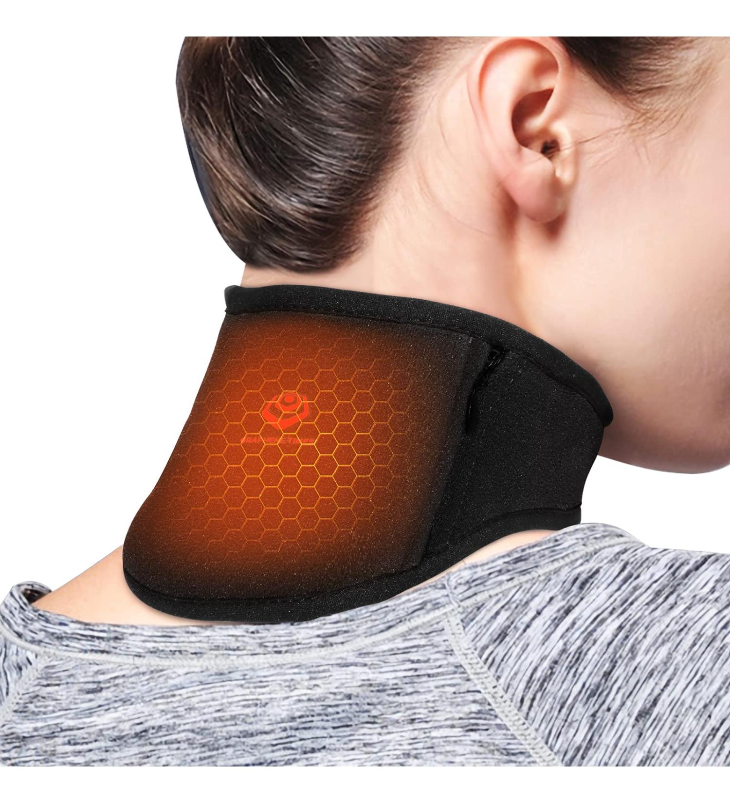 Graphene Times Heated Neck Cushion - Infrared Physiotherapy USB Wrap with Adjustable Temperature for Pain Relief - Buy Online on GoSupps.com