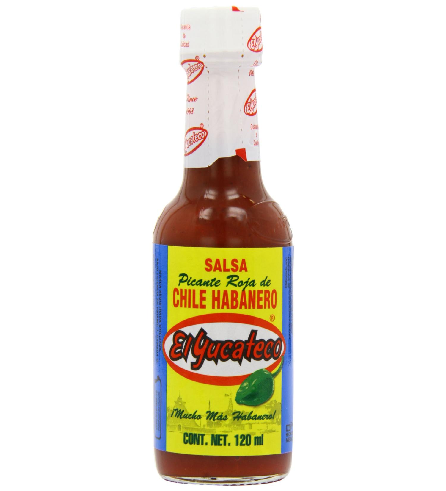 MexGrocer El Yucateco Red Habanero Salsa 120 ml (pack of 2) - Buy Online on GoSupps.com