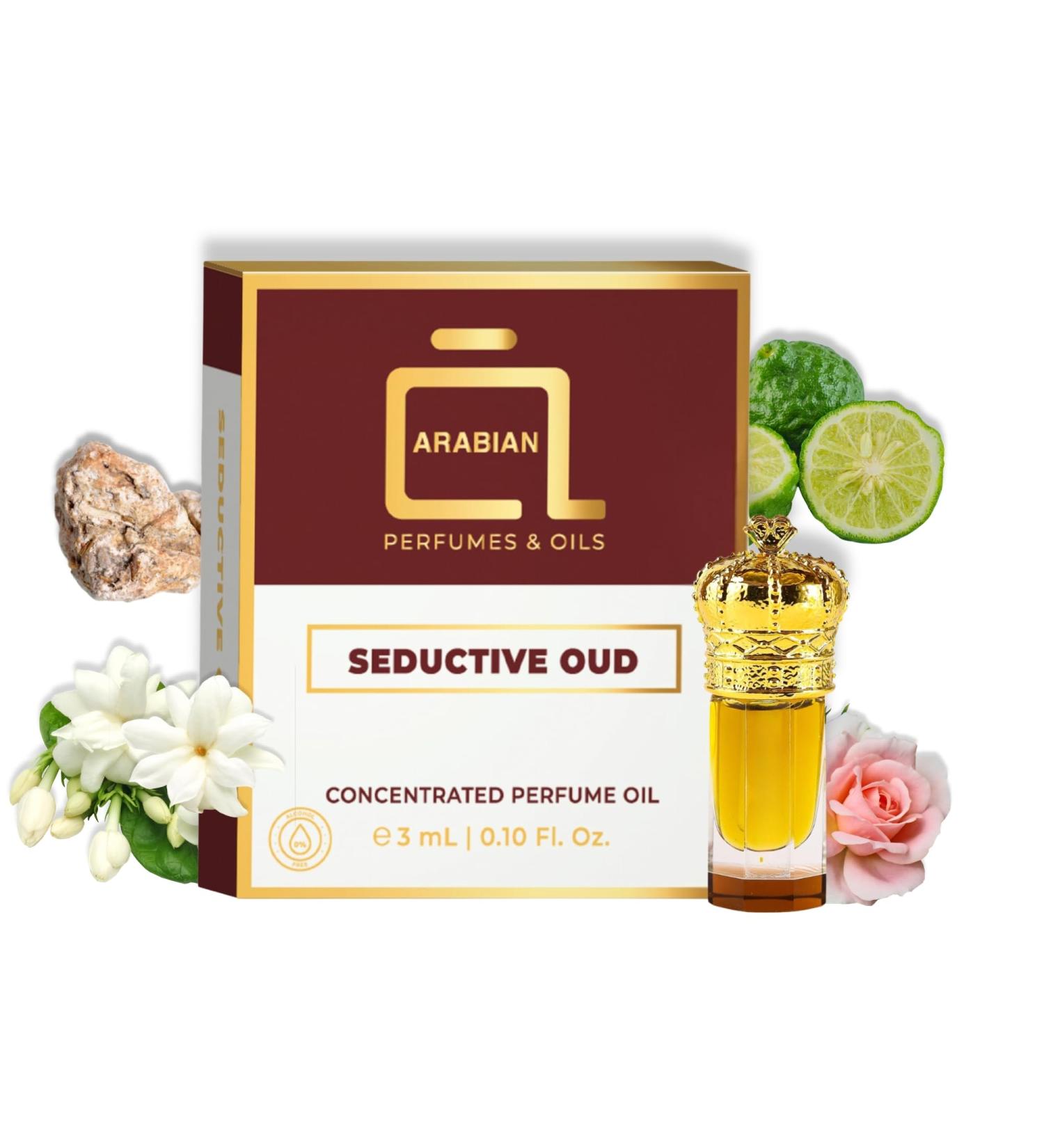 ARABIAN PERFUMES & OILS Seductive Oud Perfume Oil - Romantic Floral Warm Fragrance Oil for Men and Women - Travel Size Perfume 0.10 Fl. Oz. - Buy Online on GoSupps.com
