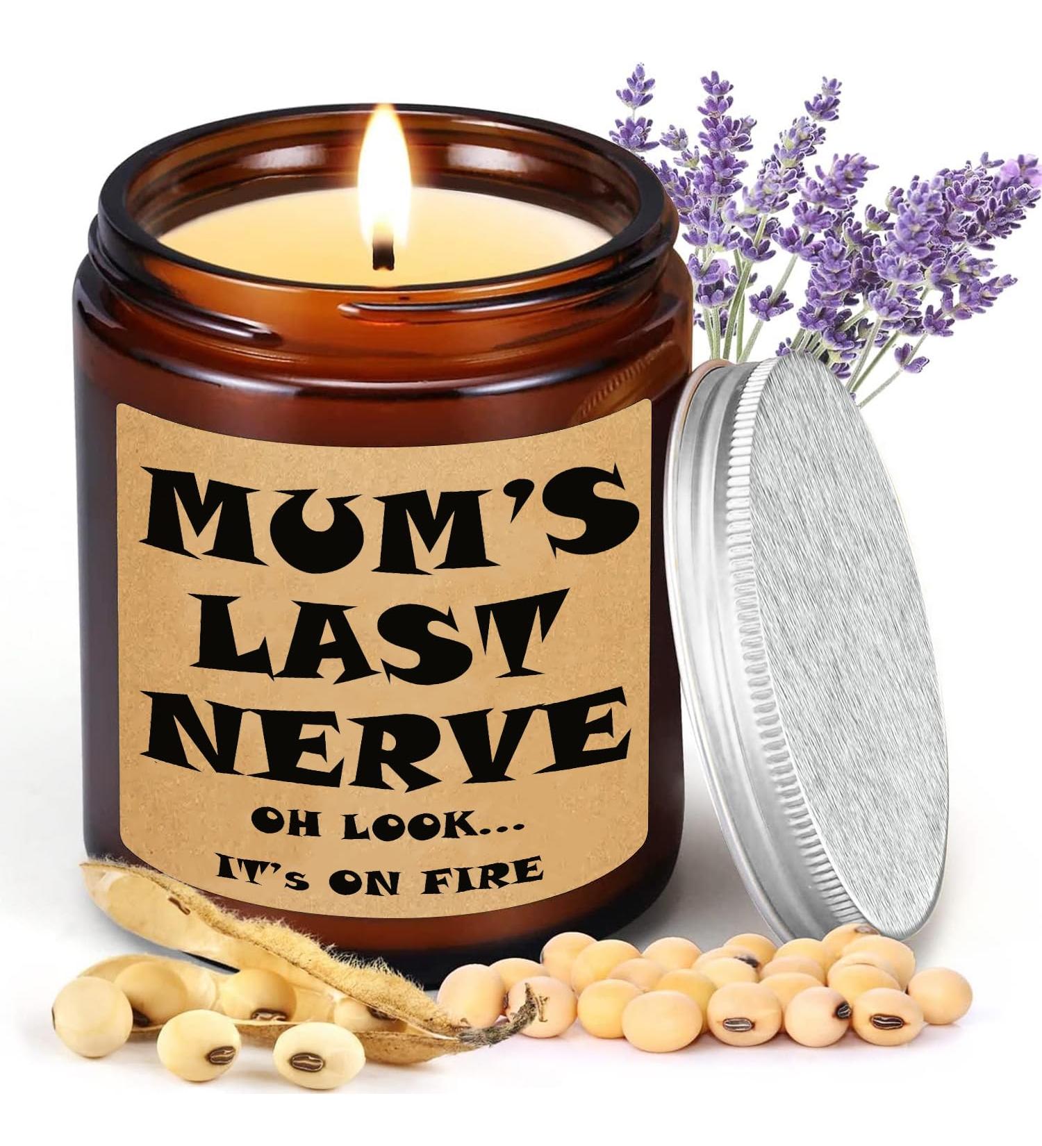 Soy Wax Lavender Scented Candles - Handmade Aromatherapy Gift for Women - 50 Hours Long Lasting - Perfect for Mum & Friends - Buy Online on GoSupps.com