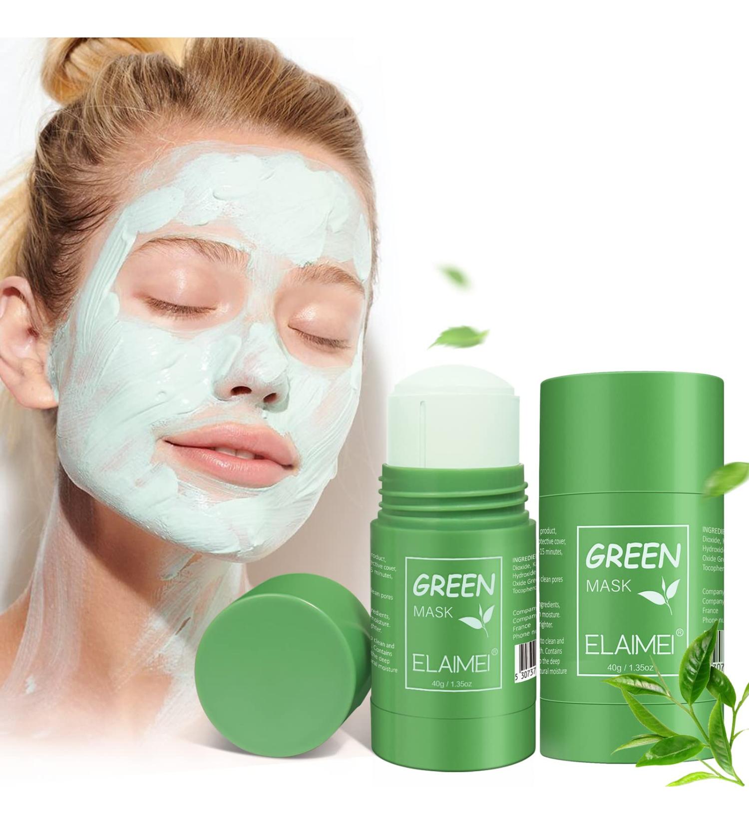 Moulis Green Tea Mask Stick (2 PCs) | Deep Cleaning Pores Acne & Blackhead Control | Oil Control Facial Mask for All Skin Types - Buy Online on GoSupps.com