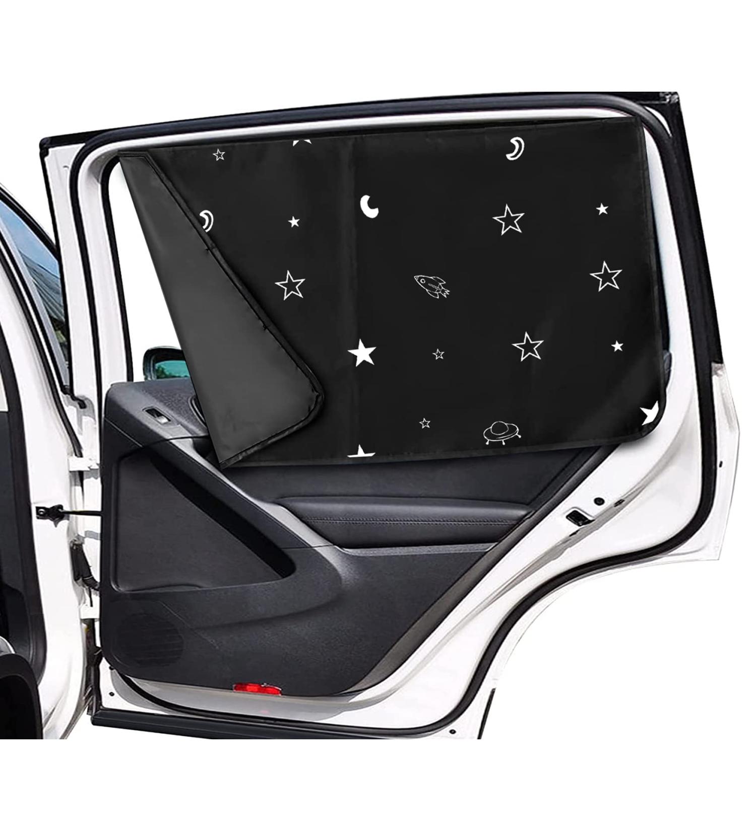 Sun Protection Car Baby Sun Visor - UV Shielding Side Window Cover 2 Pieces Self-Adhering Universal Fit (50x68cm) - Buy Online on GoSupps.com