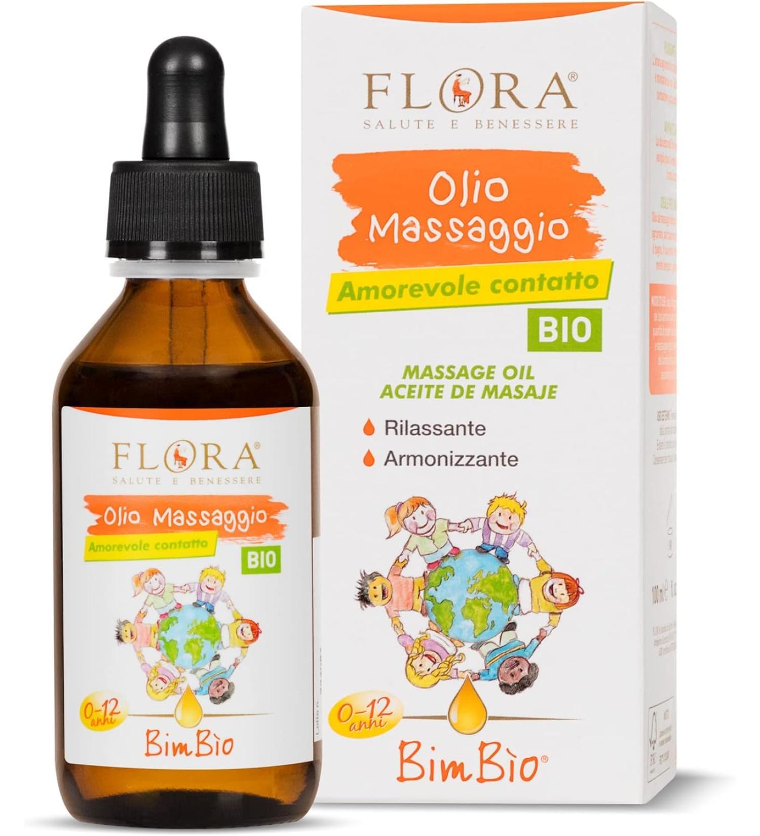  Flora BIO-BDIH Massage Oil 100 ml BIO-BDIH Body Oil with Relaxing Harmonising and Moisturising Effect with Essential Oils 100% Pure Natural and Total Suitable for All Skin Types - Buy Online on GoSupps.com