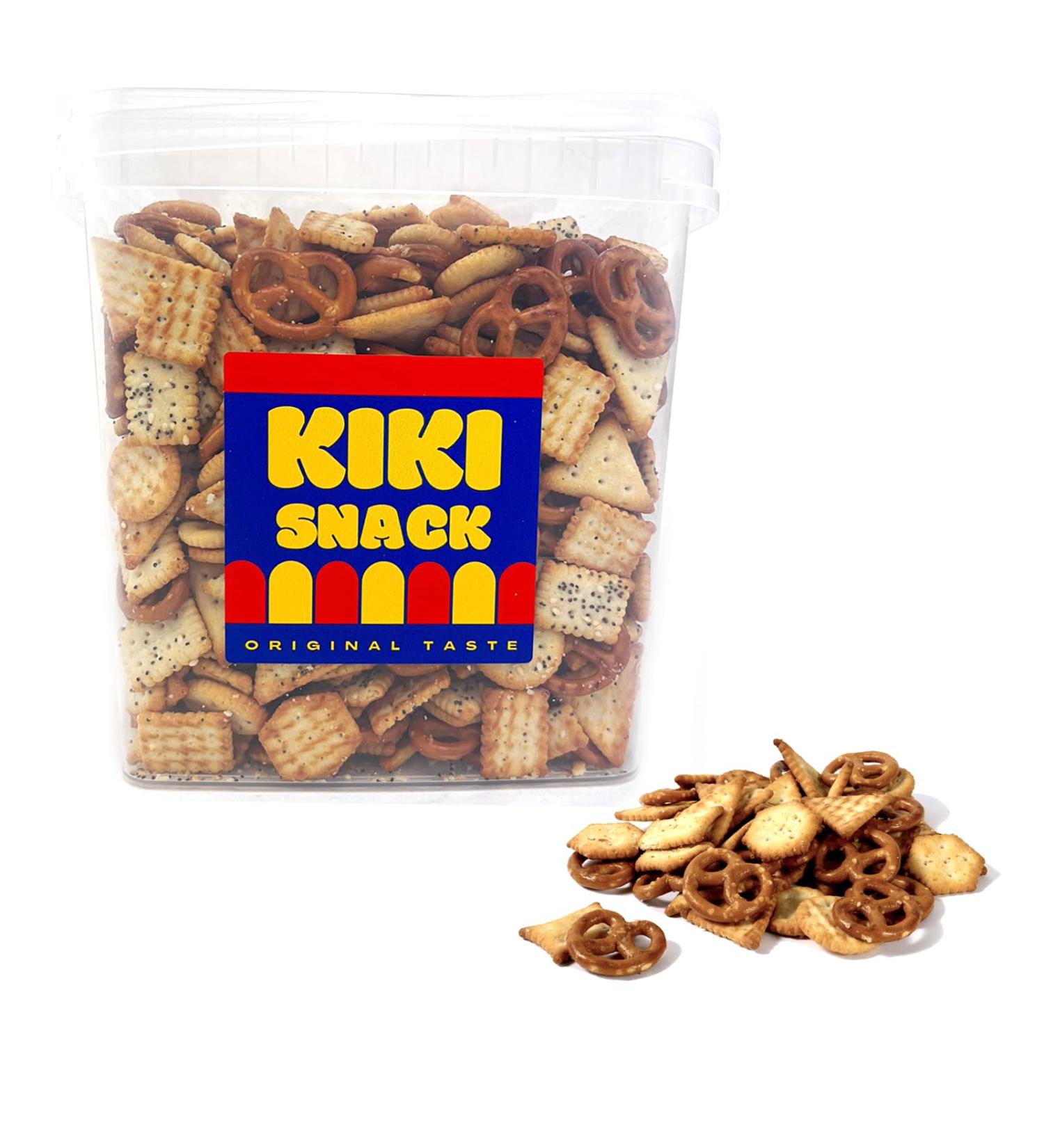 Salatini Mixed Appetizer Sesame and Poppy Seeds Kiki Snack Bucket 1.2 kg