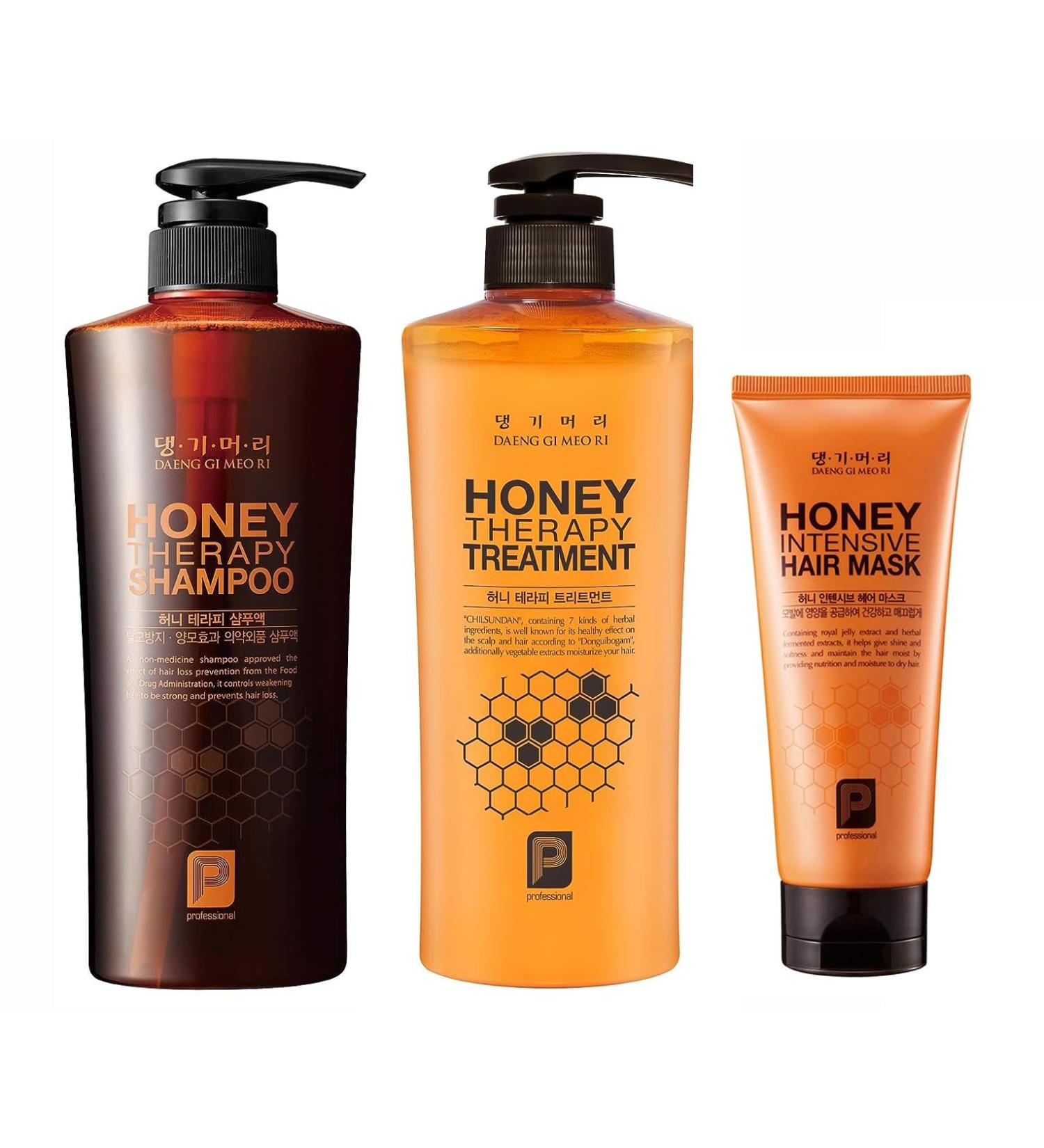 Daeng Gi Meo Ri Honey Therapy Shampoo Treatment & Hair Mask Set - 500ml International Shipping - Buy Online on GoSupps.com