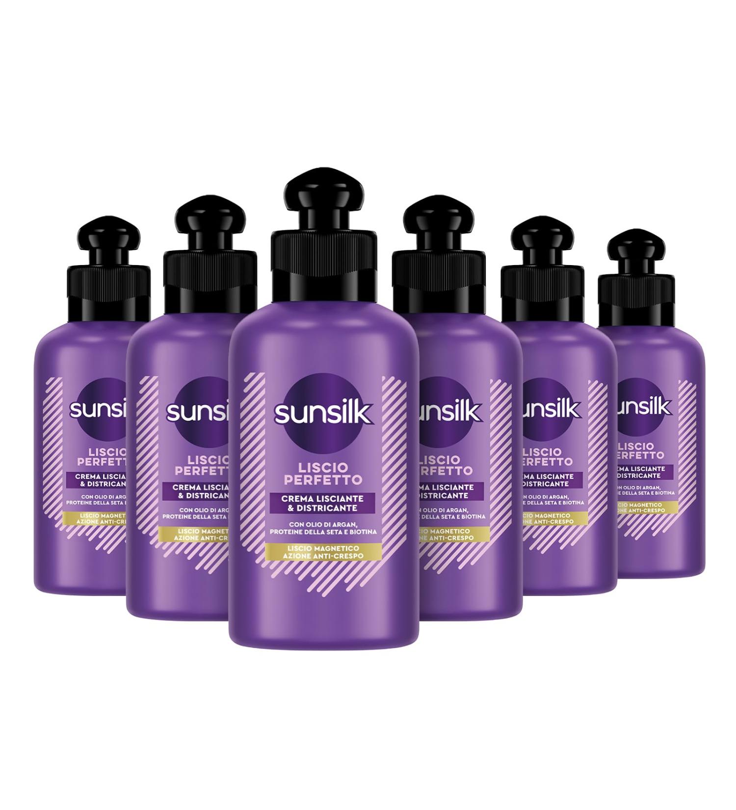  Sunsilk Sunsilk Perfect Smooth Detangling Cream Long Leave-In Smooth Hair Cream Active Fusion Formula With Argan Oil Silk Proteins & Biotin 6 Count 200ml - Buy Online on GoSupps.com
