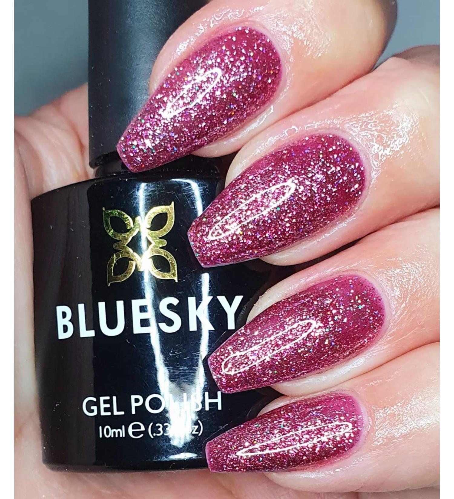 BLUESKY Gel Polish DAZZLING RANGE NEW LUXURIOUS GLITTERS CHRISTMAS 2021 UV LED NAIL SOAK OFF (Requires Drying Under UV LED Lamp) (BDP05 Modern Day Disco)
