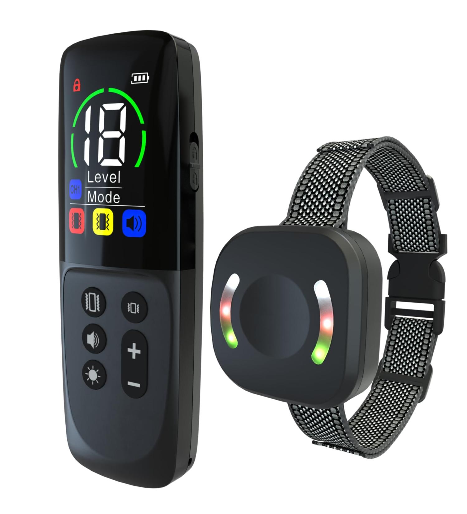 Remote Dog Training Collar | 8200ft Range with Double Vibration | 3 Training Modes | Security Lock and LED Finder | for Large/Medium/Small Dogs | Black - Buy Online on GoSupps.com