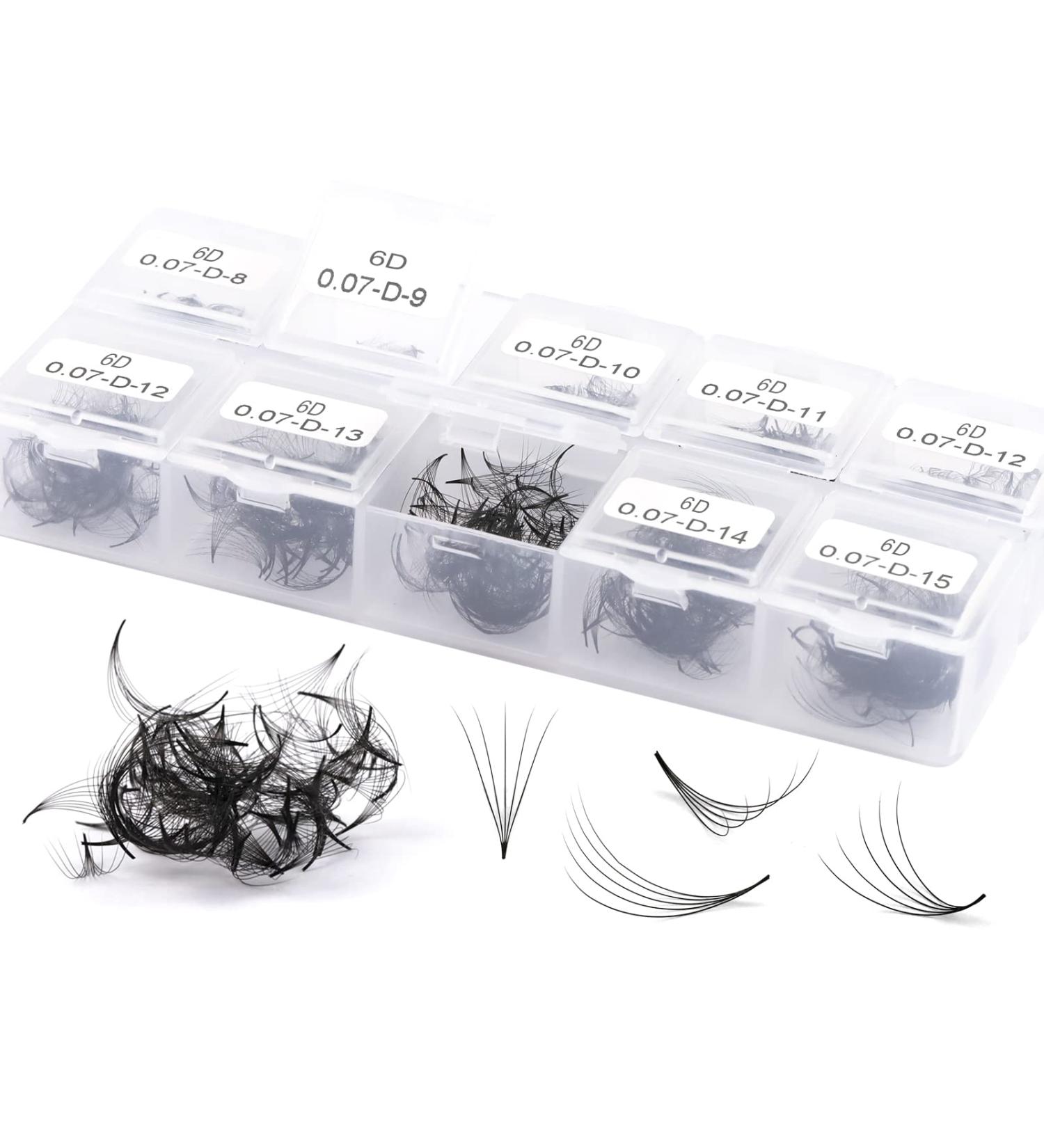 Obeyalash 1000Pcs Loose Premade 4D Eyelash Extensions - 0.07mm C Curl Handmade Lash Fans 8-15mm | Shop Now for International Shipping - Buy Online on GoSupps.com