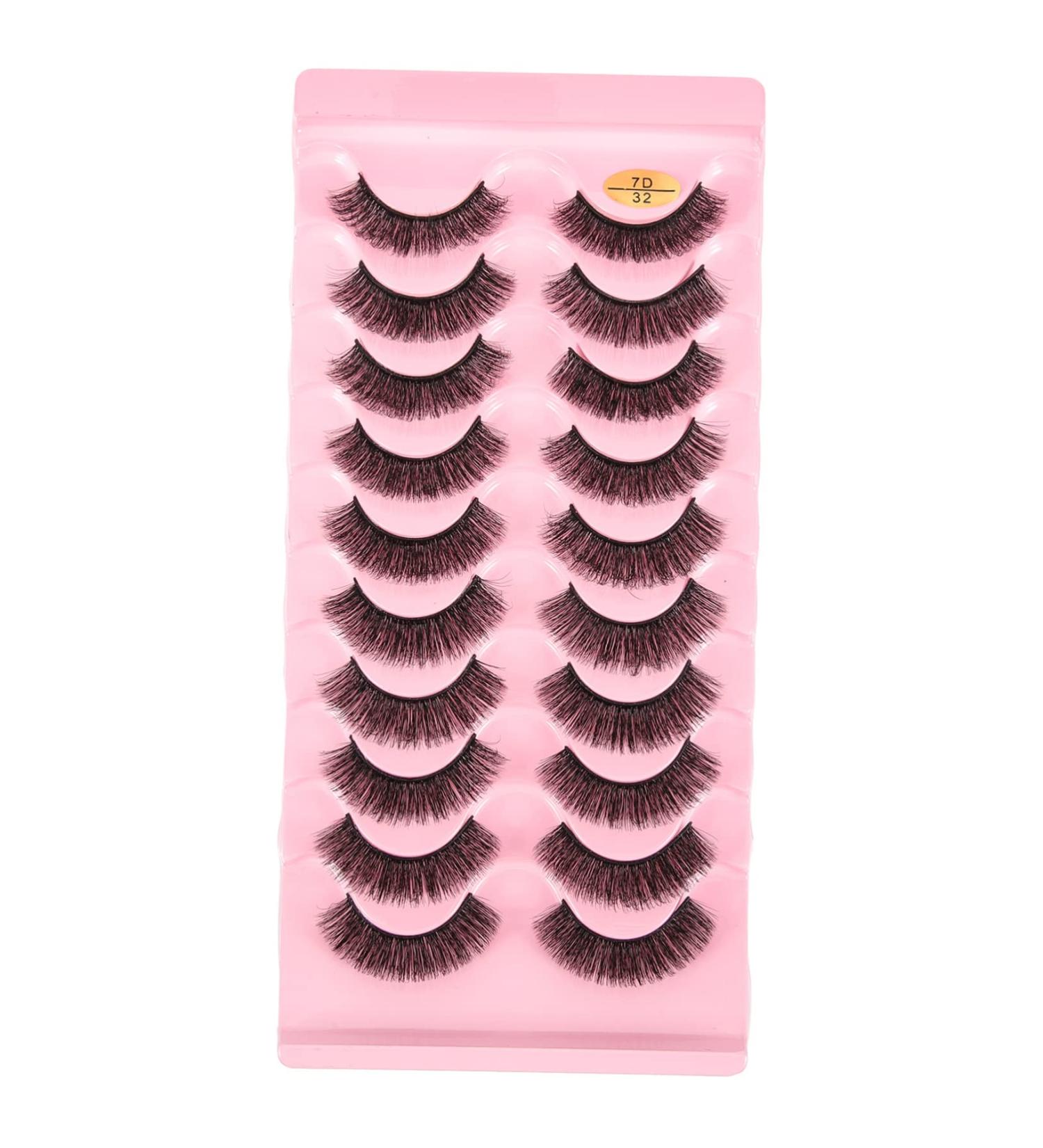 Beaupretty 10 Pairs Fake Eyelashes Russia Fiber 7d Dense - Buy Online on GoSupps.com