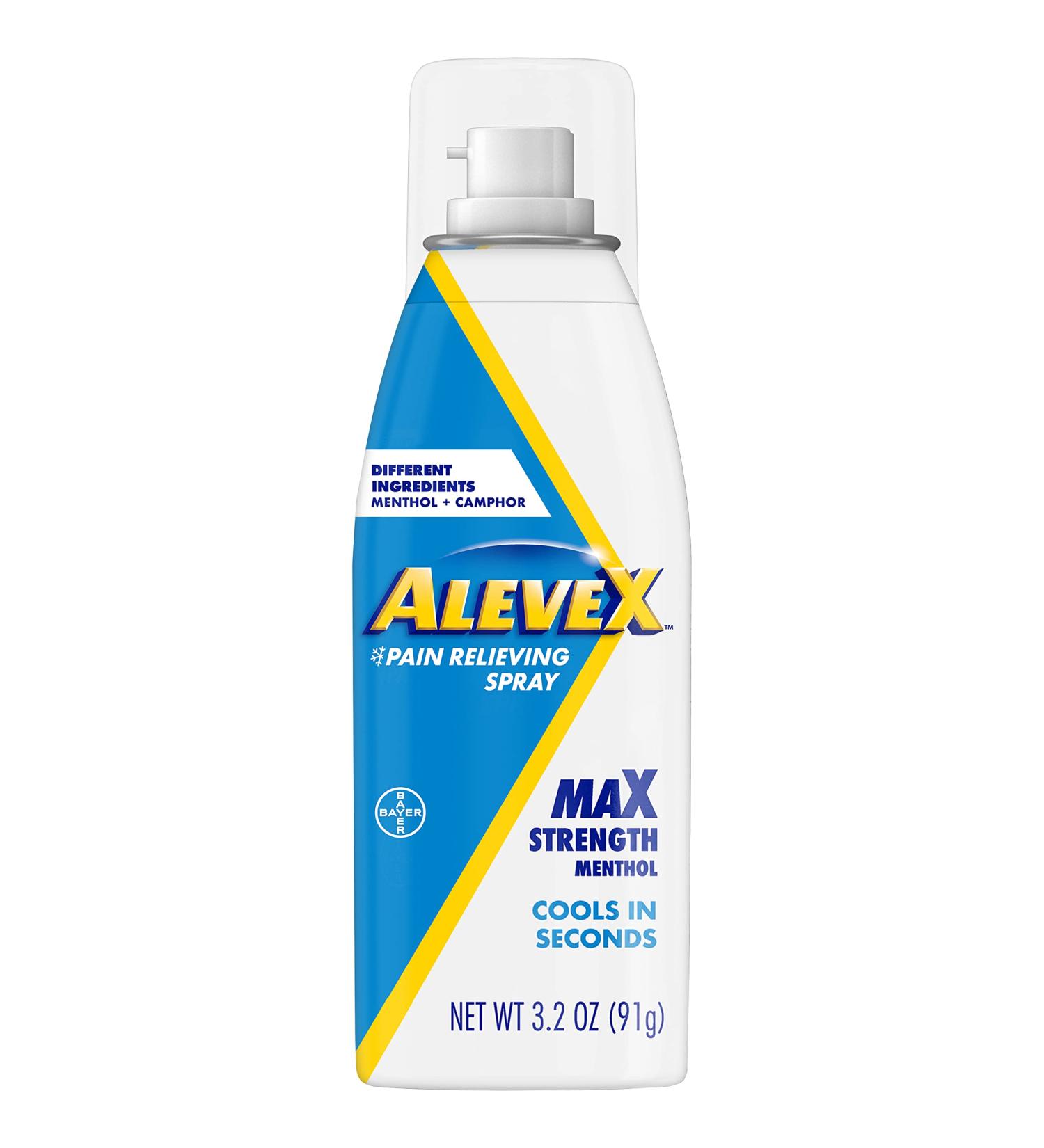 AleveX Pain Relieving Spray 3.2oz - Fast Acting & Fast Drying for Targeted Pain Relief - Buy Online on GoSupps.com