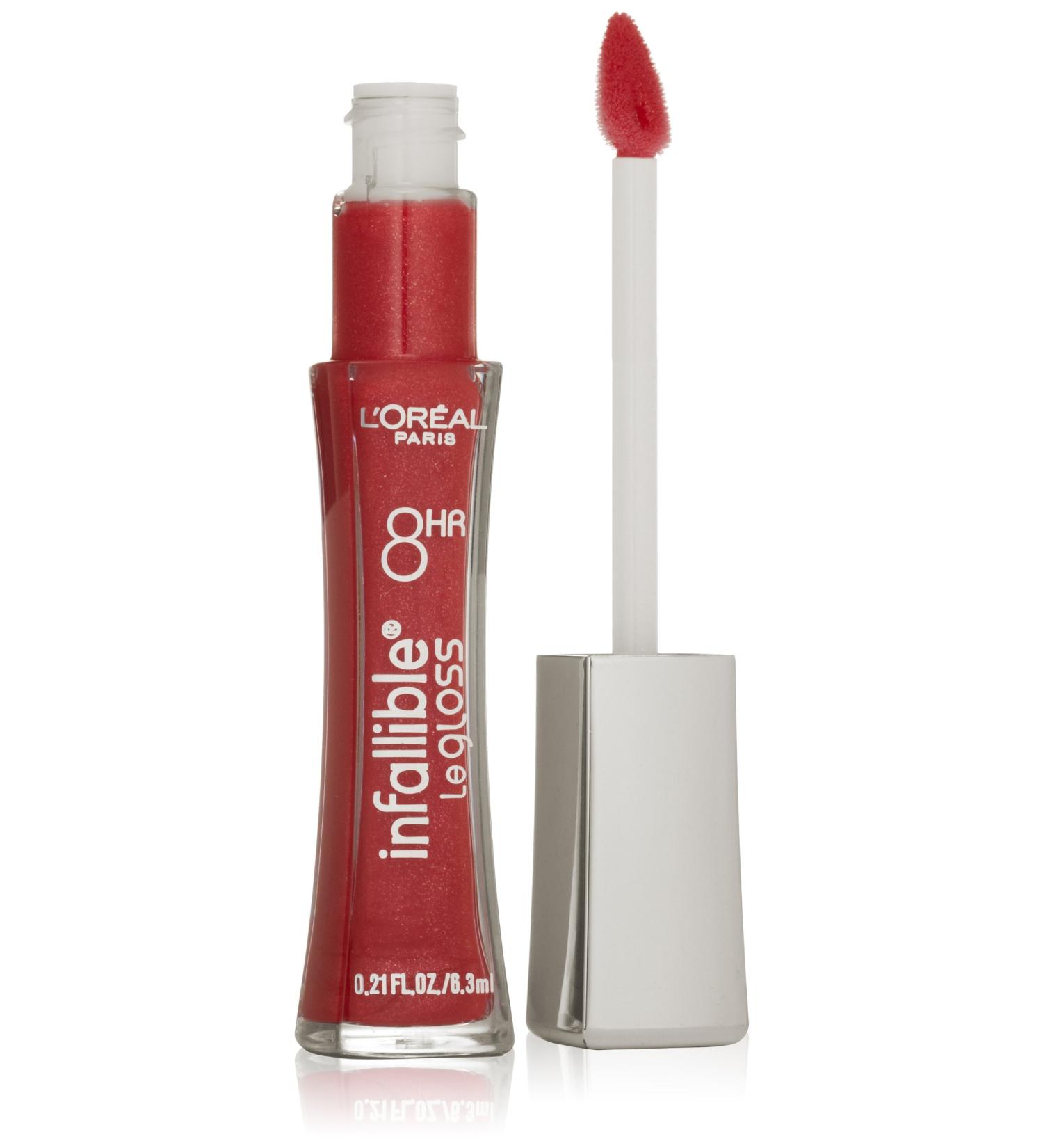 L'Or al Paris Infallible 8 HR Pro Gloss Cherry Flash 0.21 fl. oz.