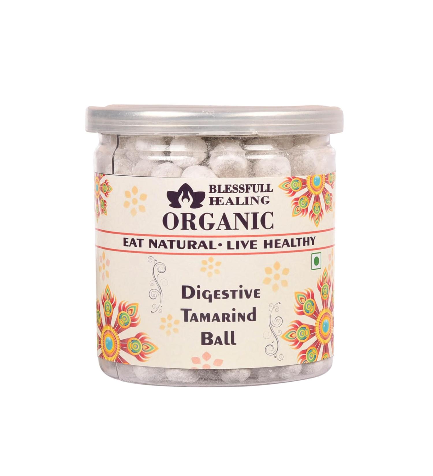 Blessfull Healing Organic Digestive Tamarind Ball 400 Gram Airtight Container (Packing May Vary)