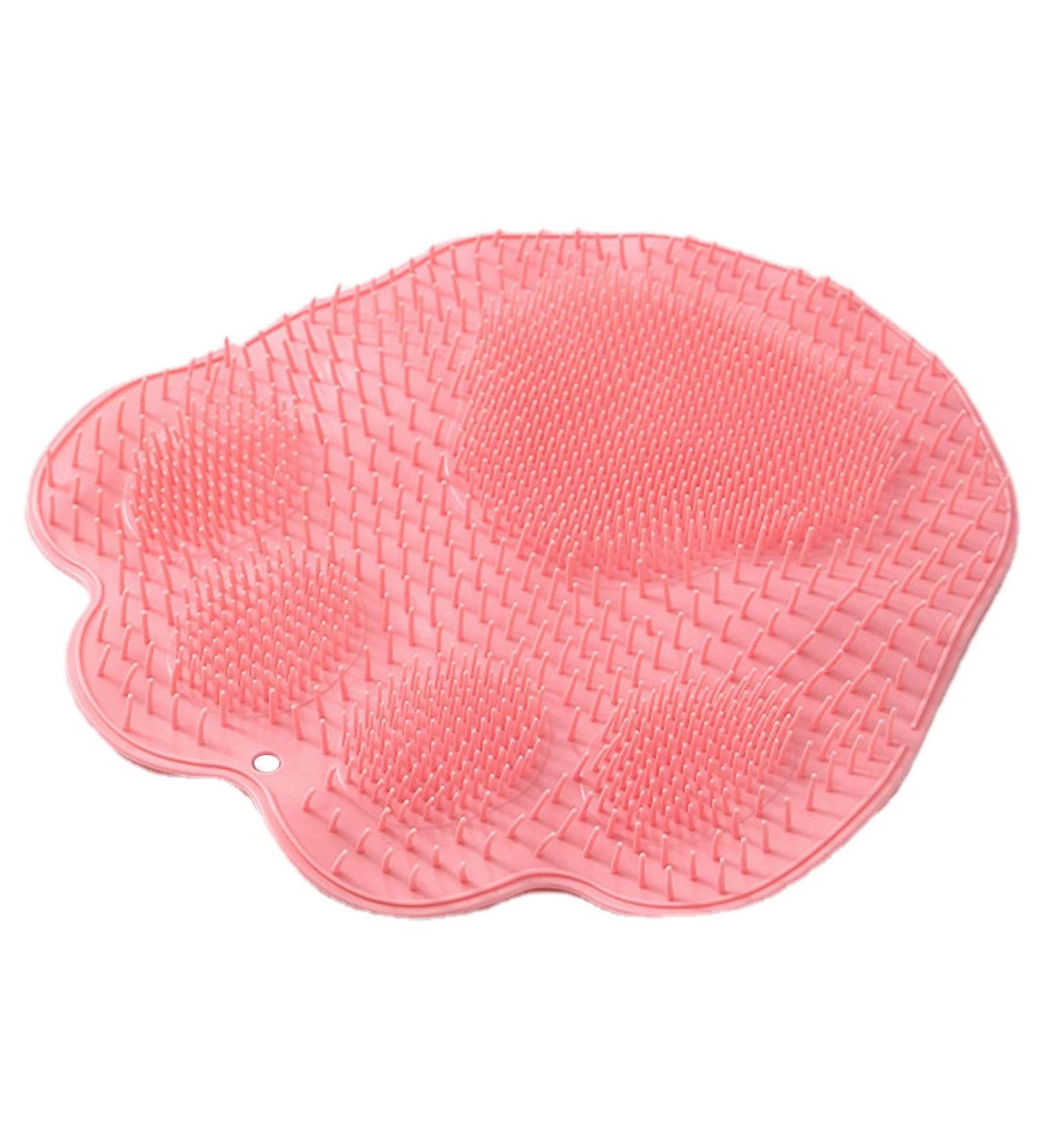 Wobblo Foot Shower - Double Bristle Foot Cleaner with Non-Slip Suction | Ideal for Athletes & Pregnant | Pink - Shop Internationally - Buy Online on GoSupps.com