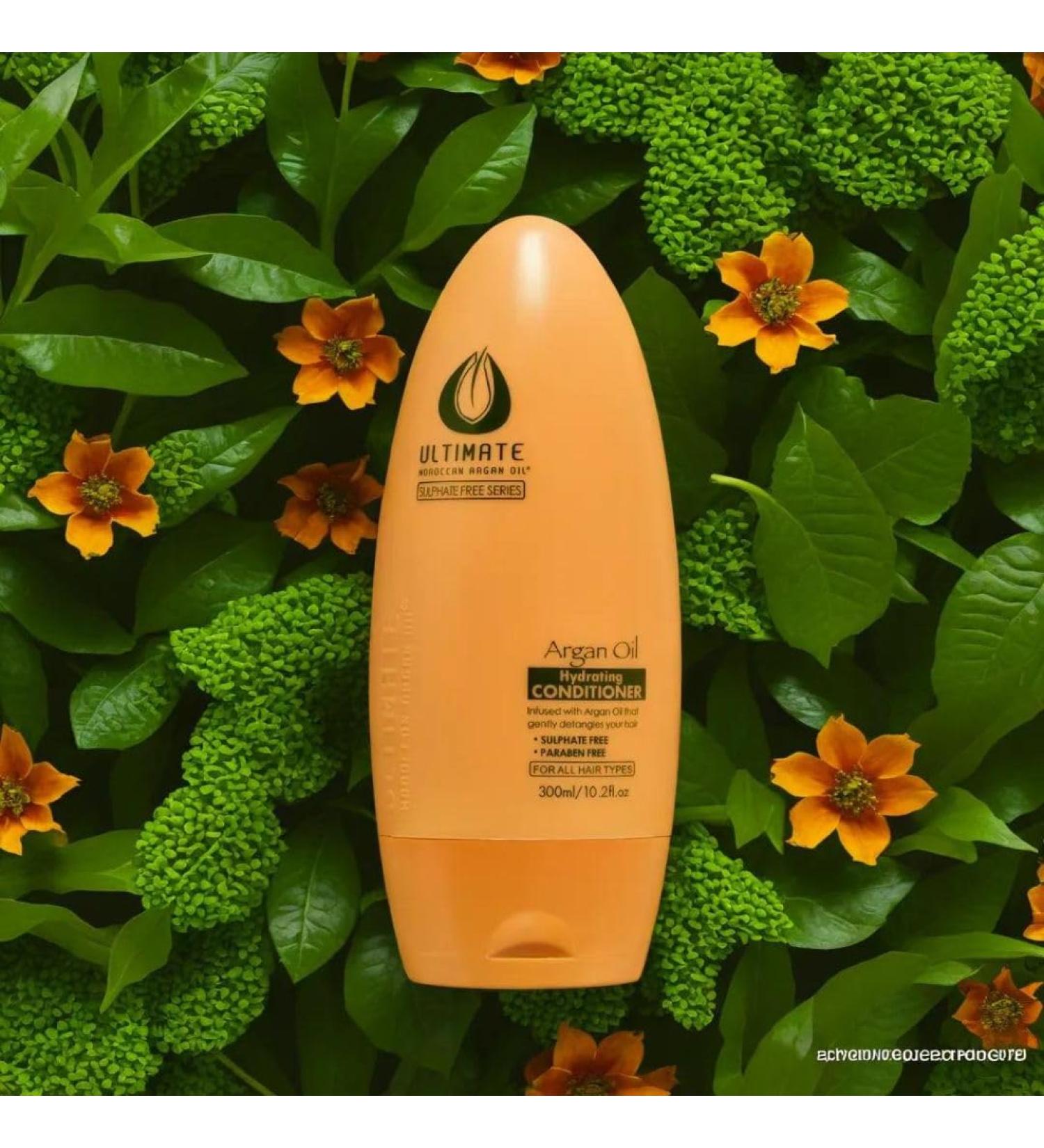ULTIMATE Moroccan Argan Oil Hydrating Conditioner - Sulfate Free Color Safe 300ml with Vitamin E & Carotene for Healthy Hair - Buy Online on GoSupps.com