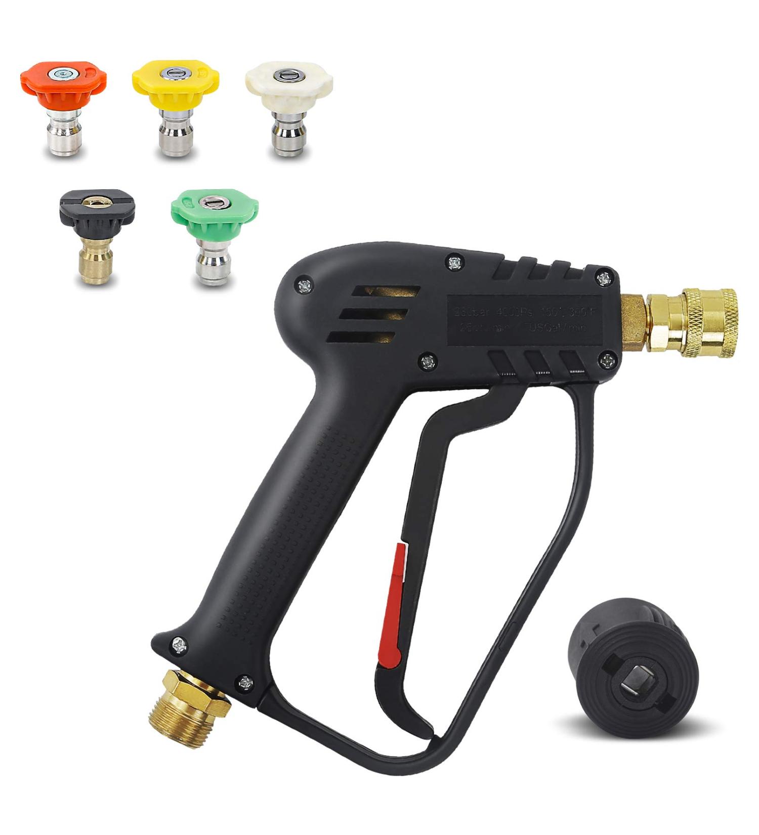 DERASL High Pressure Washer Gun 4000 PSI M22 14mm for Karcher High-Pressure Hose Quick Connect Connector 5 1/4 inch Quick-Connect Nozzles for Car Washer Cleaning Tool - Buy Online on GoSupps.com