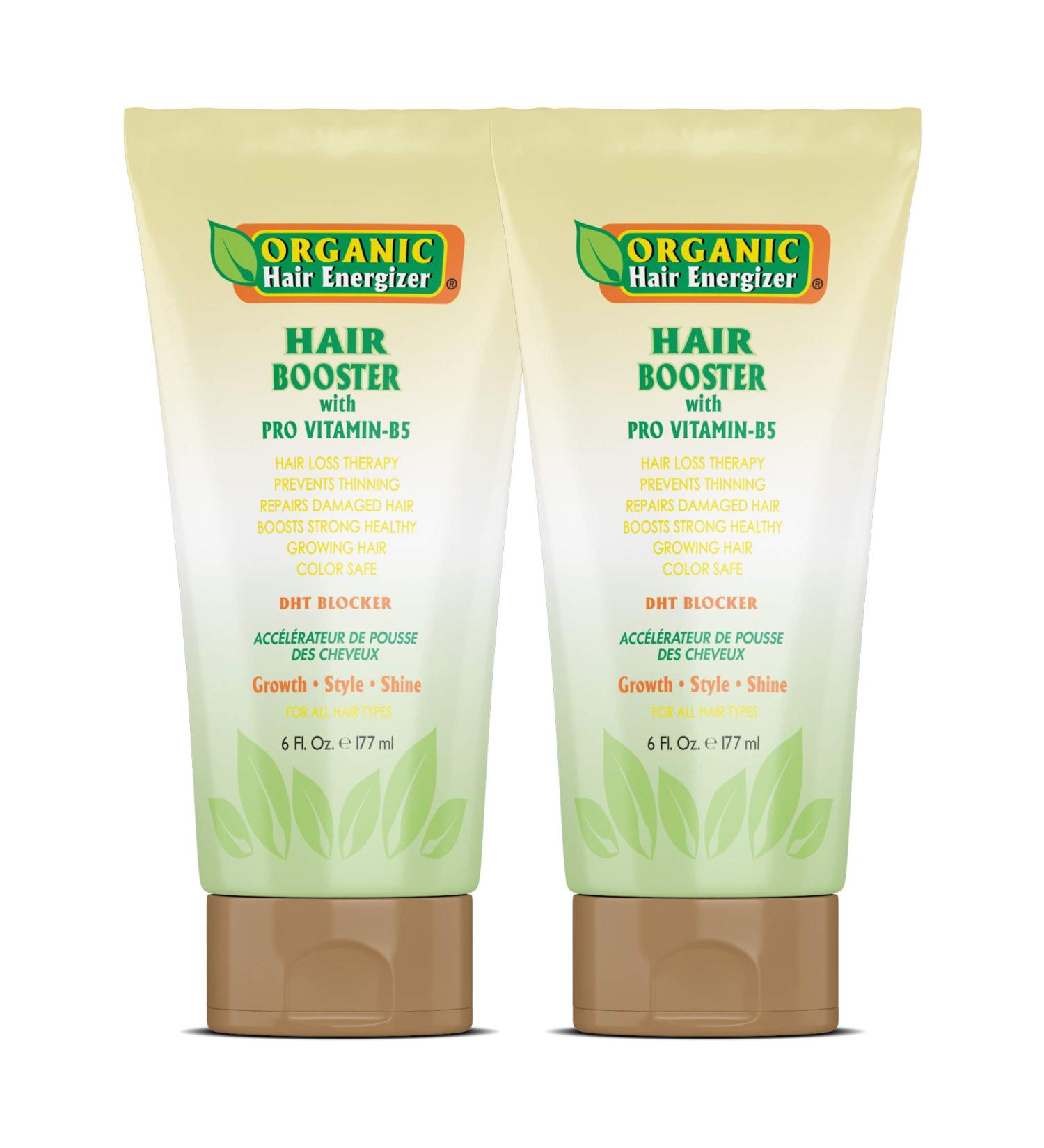 Organic Hair Energizer B5-Vitamin Serum (2 Pack) 6 oz - Anti-Aging & Hair Growth Booster for Men & Women - Non-Sulfate Formula for Color Treated Hair - Premium Thinning Solution - Buy Online on GoSupps.com