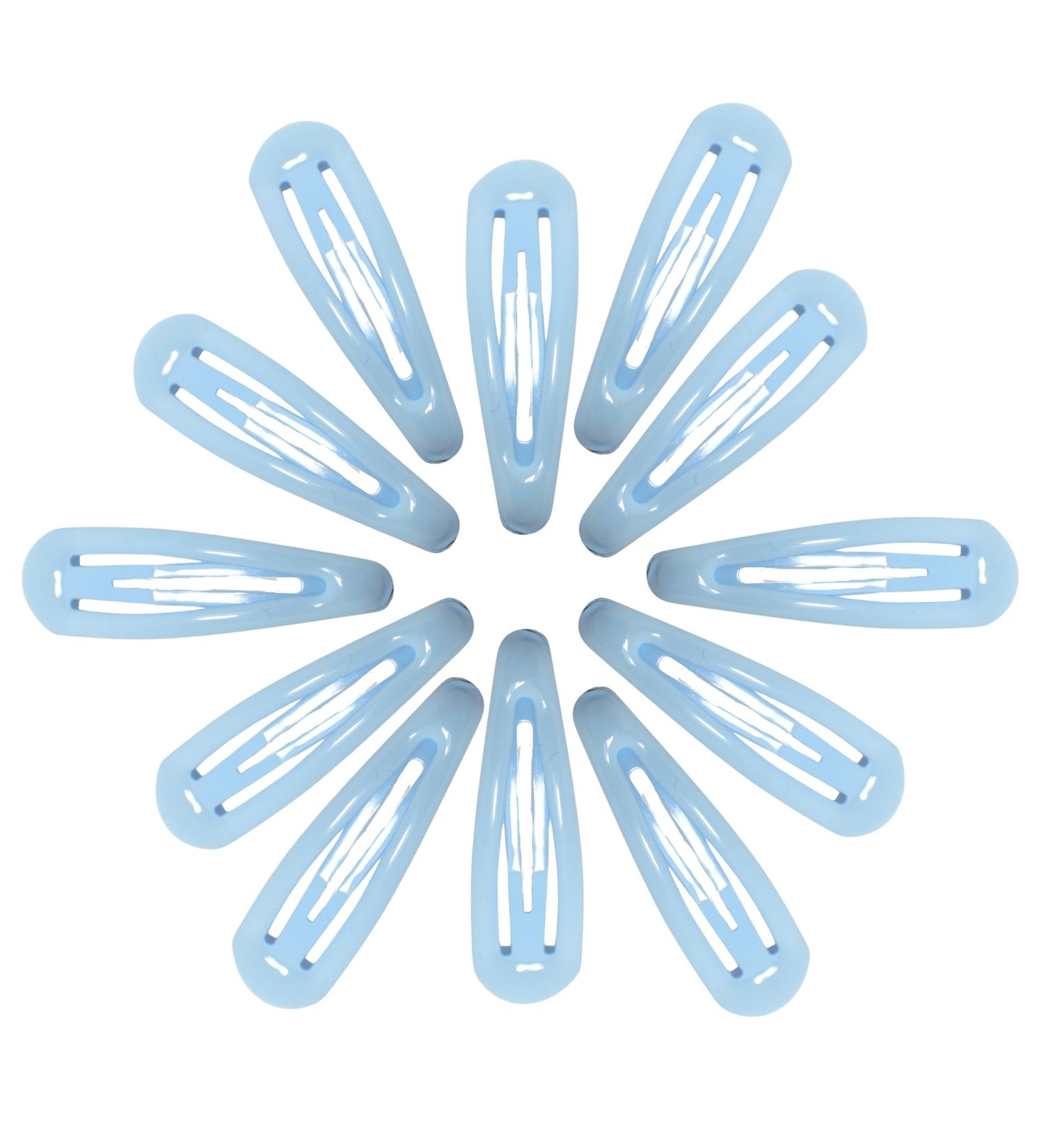 Topkids Accessories 12pc Snap Clips 5cm / 2" Snap Hair Clips Women Girls Kids Sectioning Slide Hair Grip Styling Fine Hair Thick Hair Bendies Sleepies School Uniform Colours Epoxy (Light Blue) - Buy Online on GoSupps.com