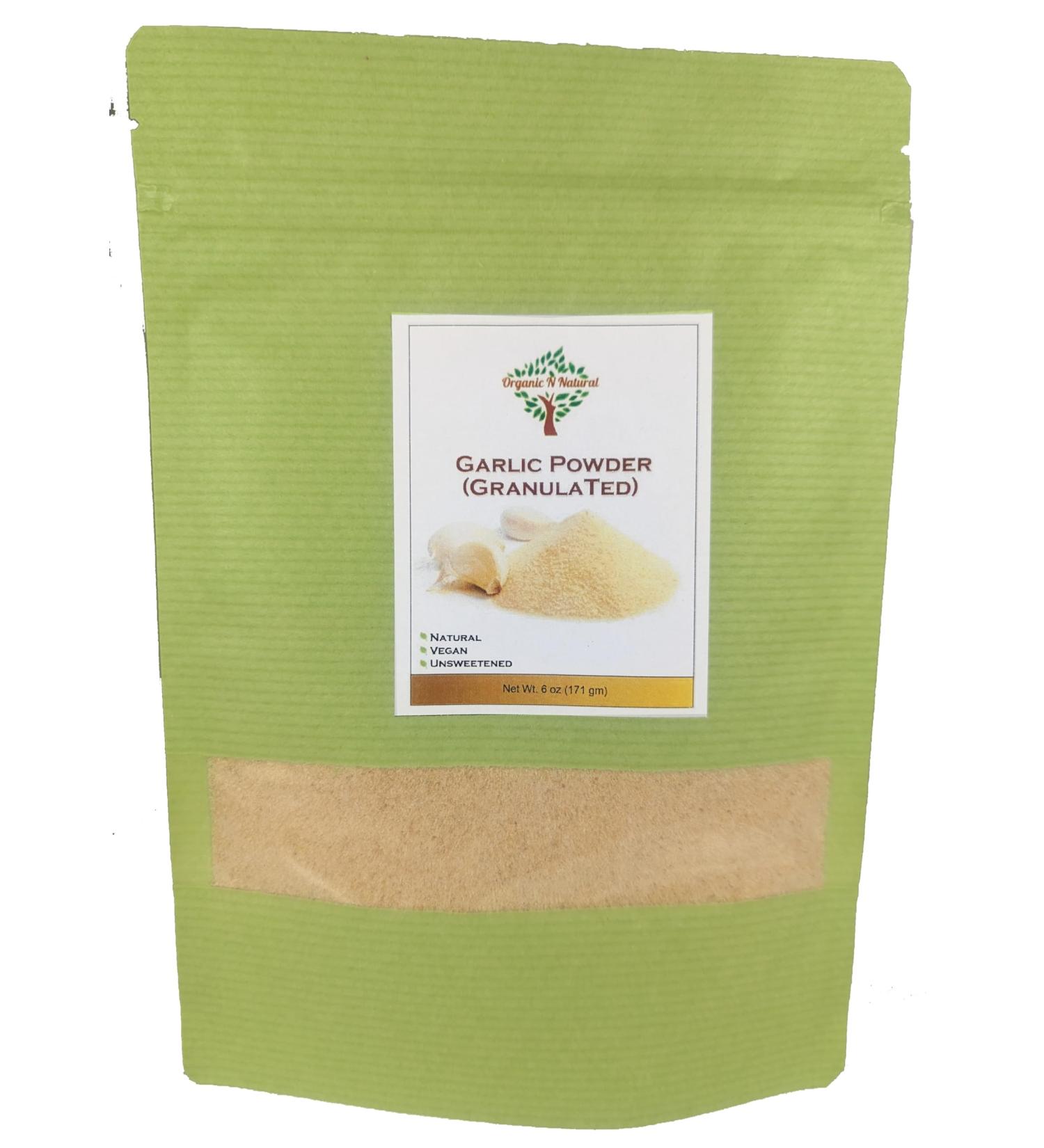 Organic N Natural PROUDLY CANADIAN Garlic Powder-Coarse Granulated NO Preservatives-100% Natural 100g PREMIUM Gourmet Spice Great for Cooking Baking Seasoning - Buy Online on GoSupps.com