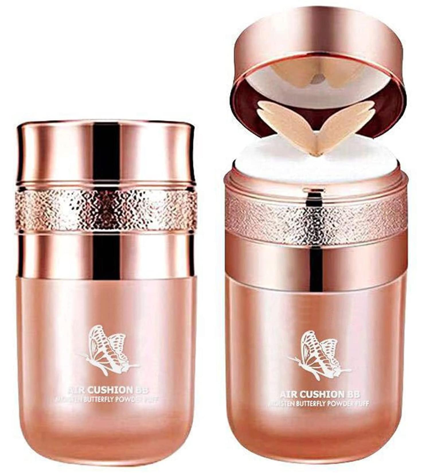 Coussin papillon BB cr me coussin d'air CC cr me BB cr me anti-cernes hydratant base de maquillage brillante longue dur e avec ponge de maquillage papillon cr me BB coussin d'air (2 pi ces) 30 ml (Lot de 1) 2 pi ces. - Buy Online on GoSupps.com