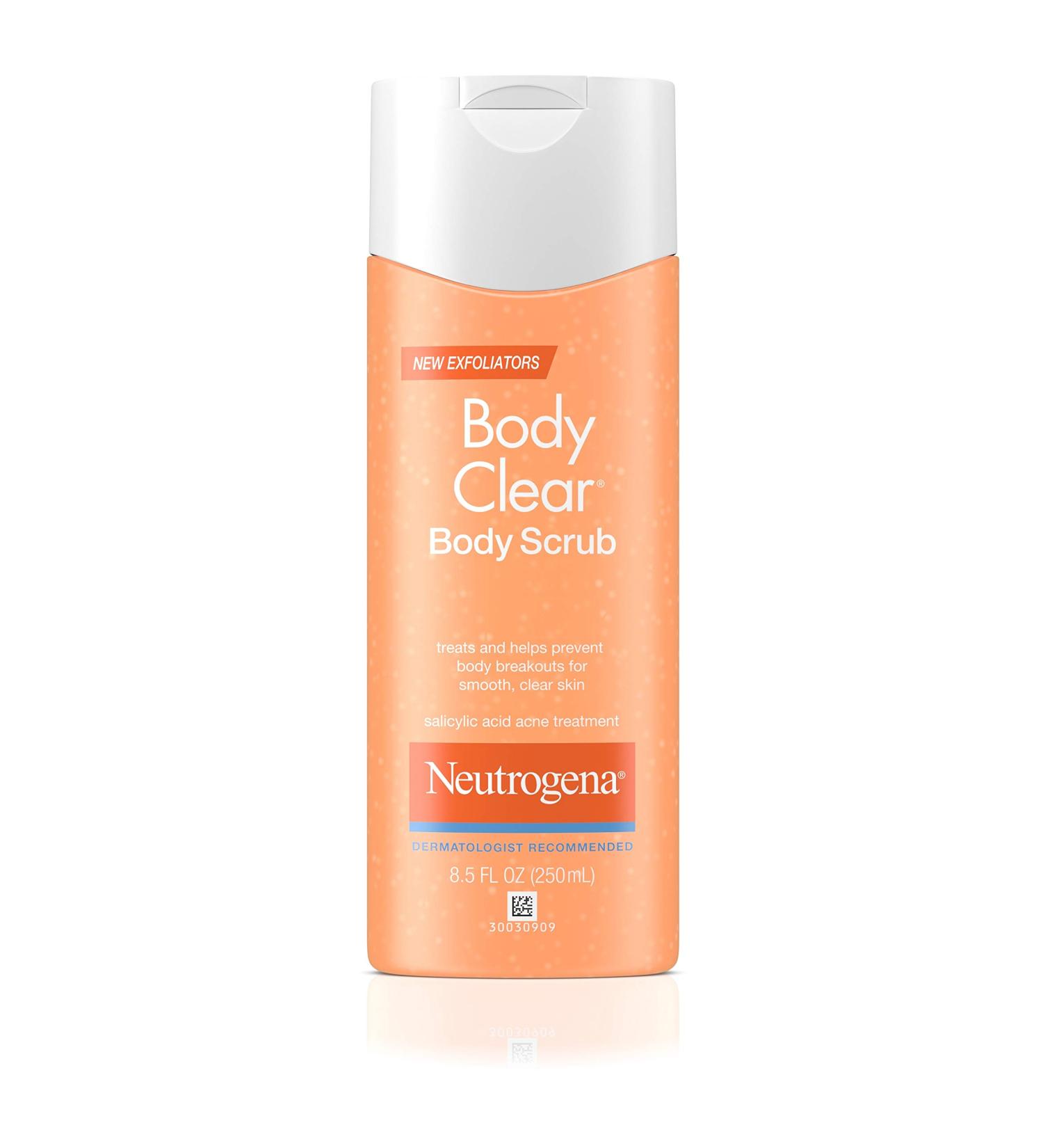 Neutrogena Body Clear Body Scrub 8.50 oz - Exfoliating Acne Treatment for Clear Skin | International Shipping Available - Buy Online on GoSupps.com