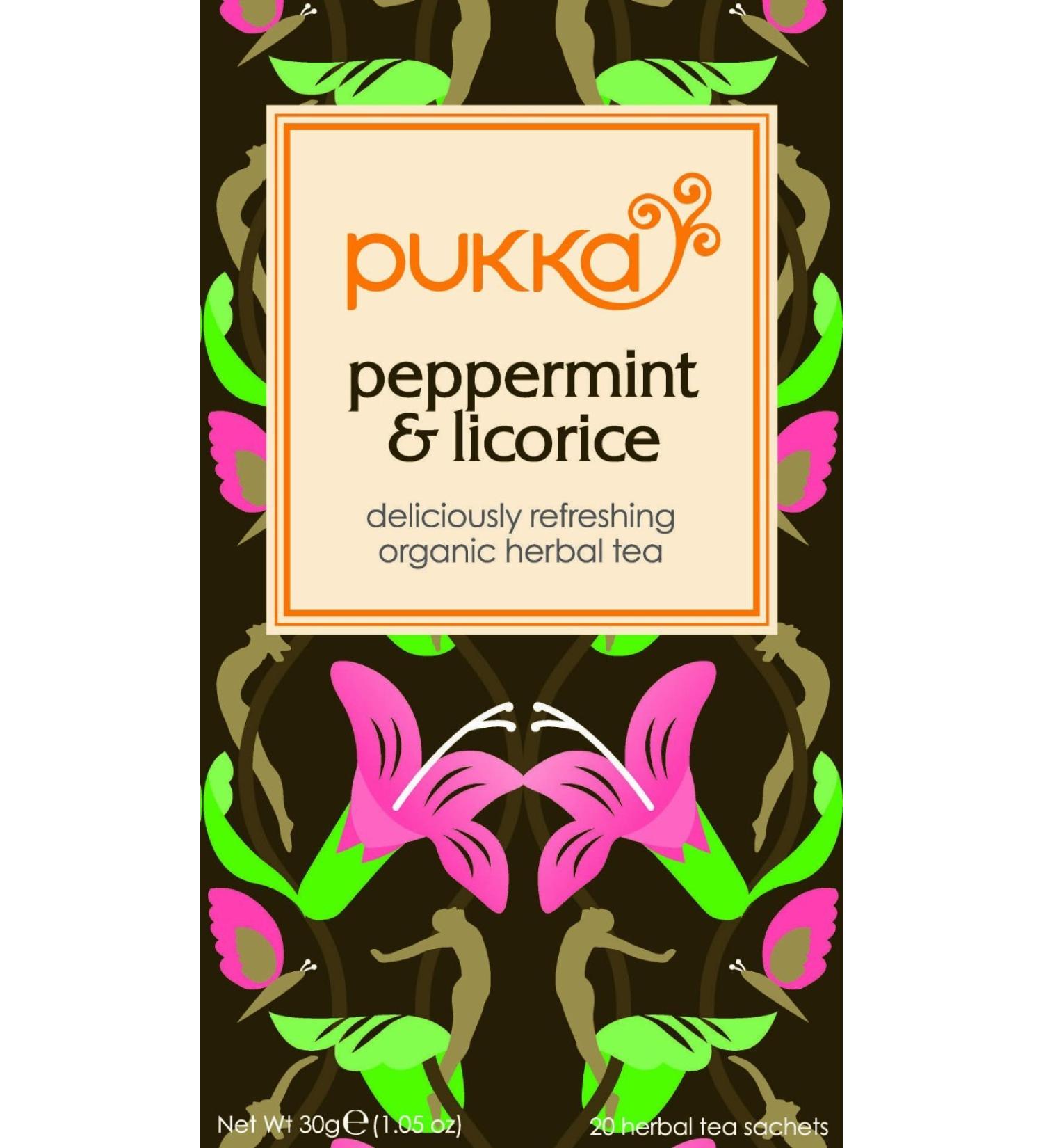 PUKKA HERBAL TEAS TEA OG2 HRBL PRMNT&LICORC 20 BAG