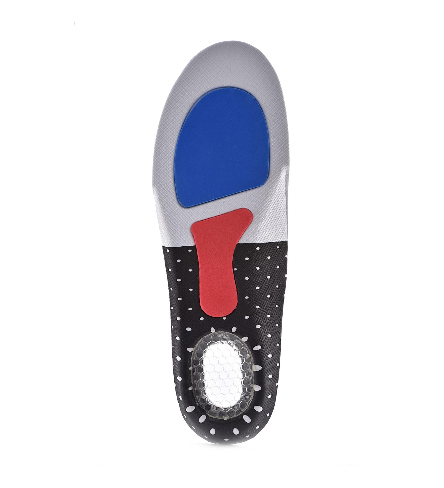 Orthopedic Gel Insoles for Men & Women - Eva Memory Foam Comfort for Flat Feet & Plantar Fasciitis Relief - Buy Online on GoSupps.com